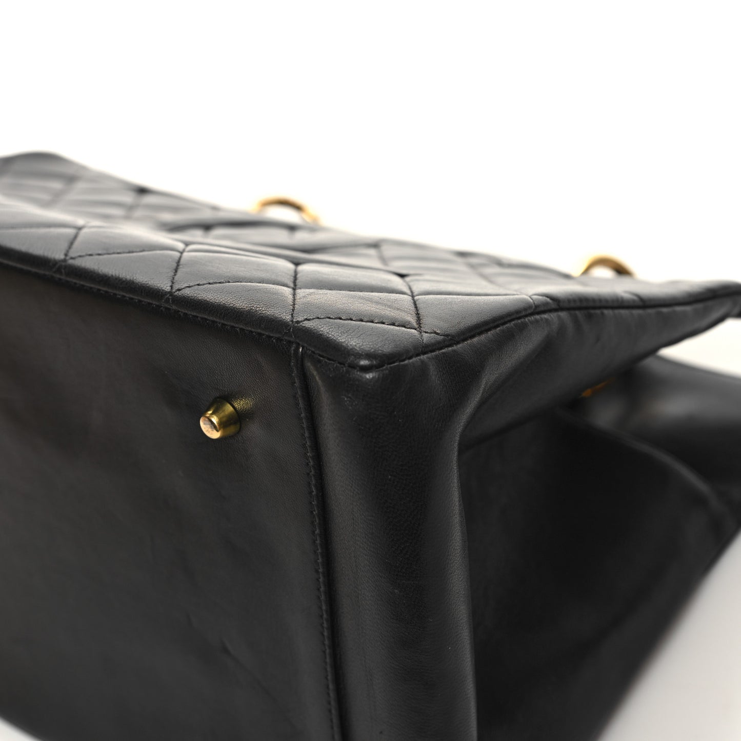 Lambskin Quilted Timeless CC Tote Black