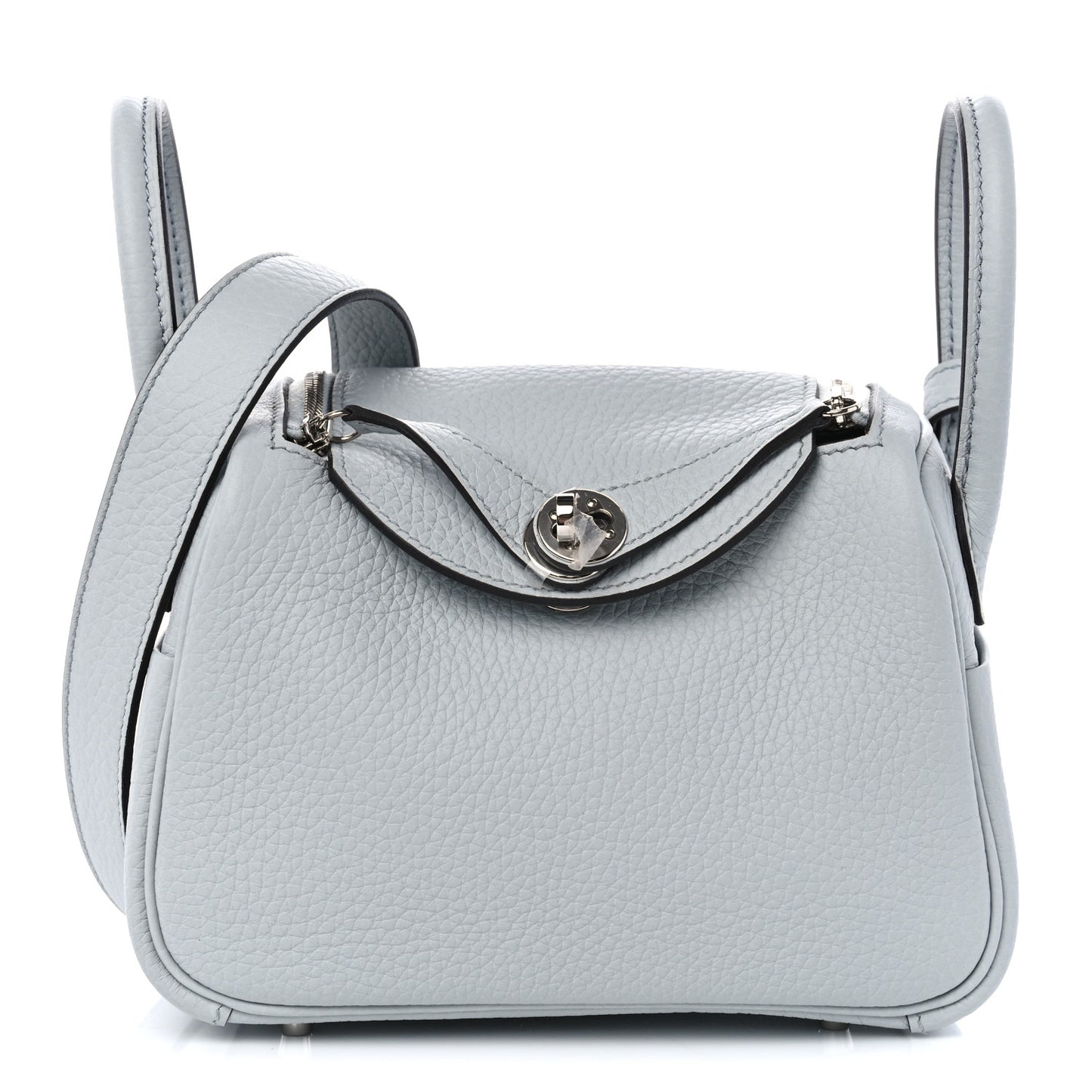 Taurillon Clemence Mini Lindy 20 Bleu Pale