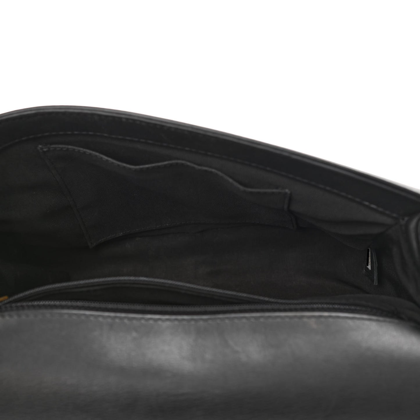 Calfskin Quilted New Medium Boy Flap Black