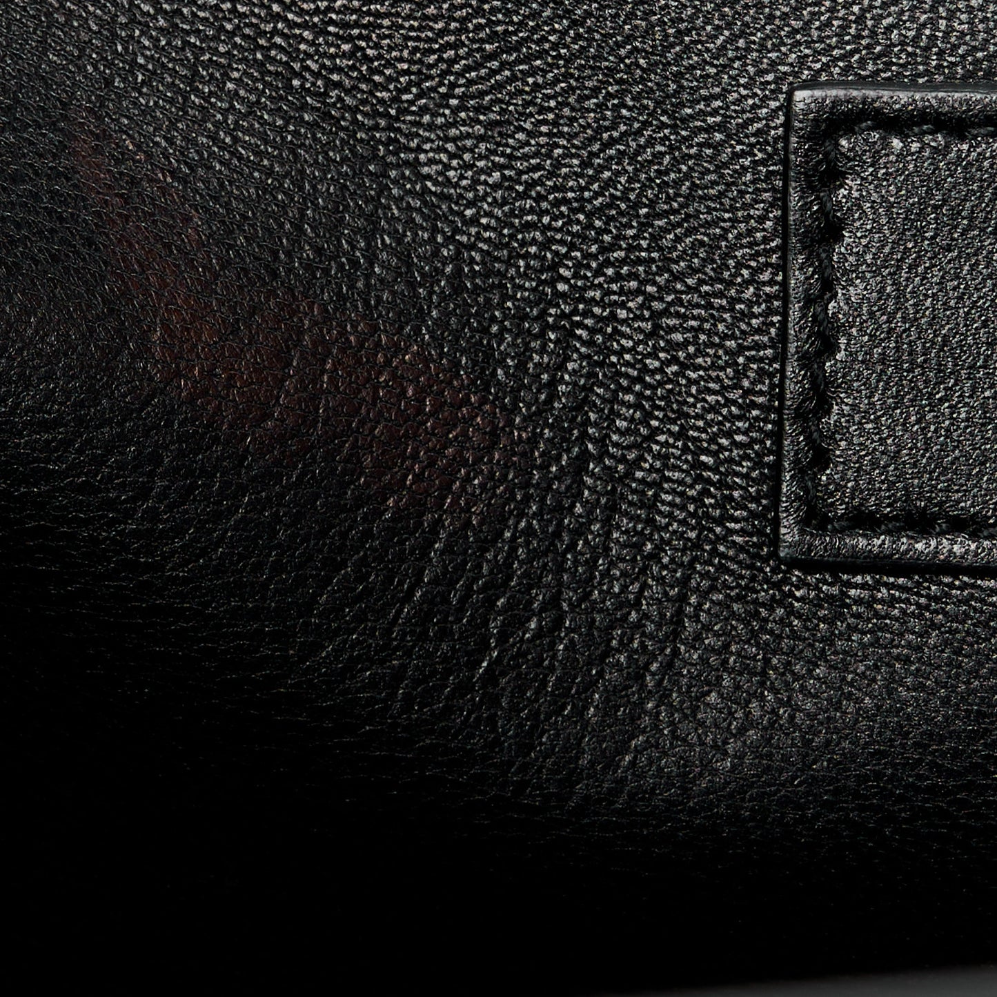 Calfskin Crocodile Embossed Large Classic Monogram Kate Satchel Black