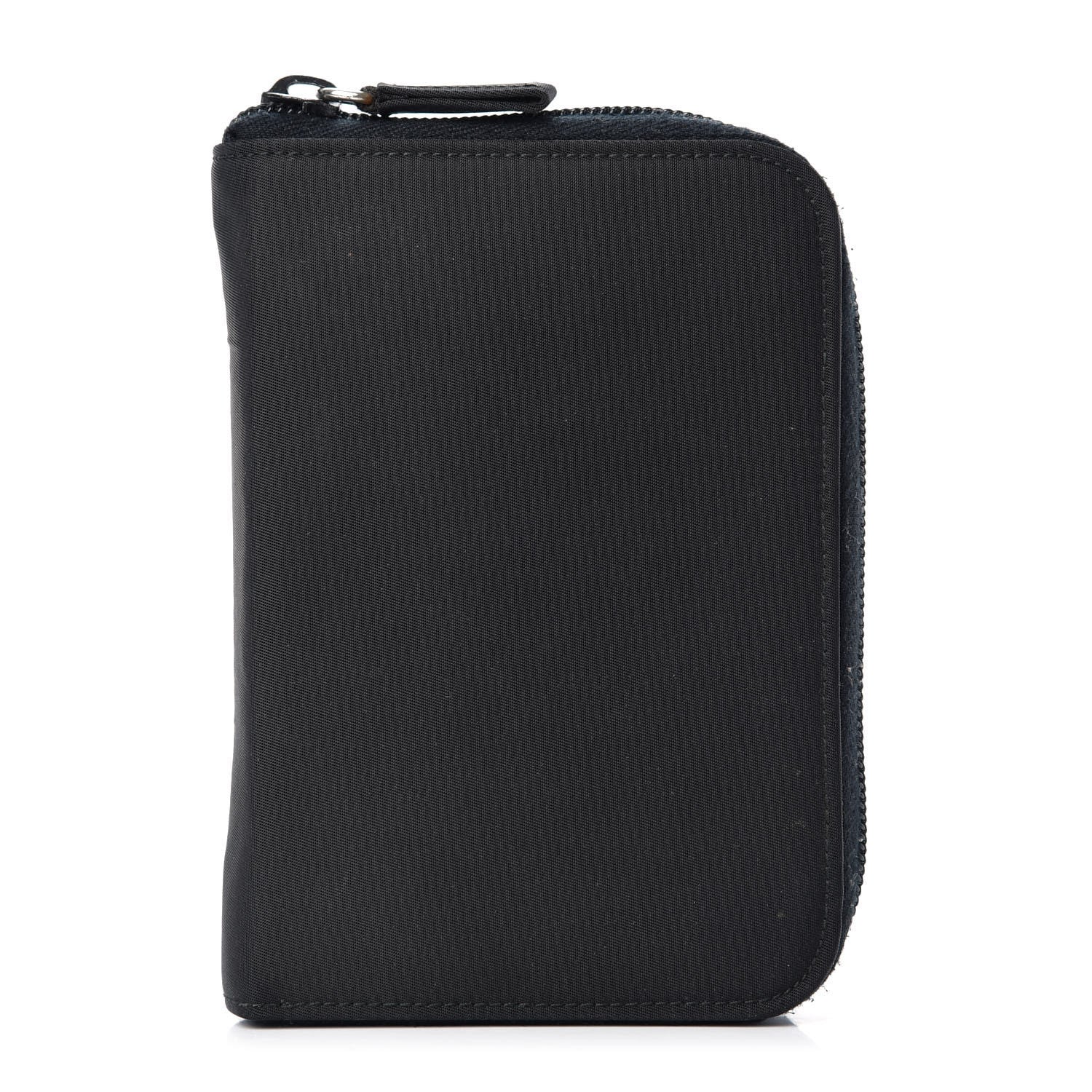 Prada Tessuto Nylon Zip Around Agenda Holder Black 701666