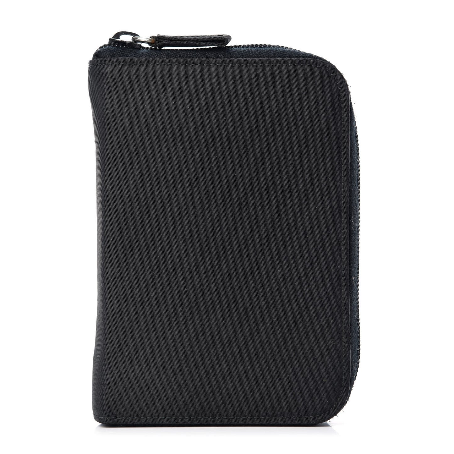 Tessuto Nylon Zip Around Agenda Holder Black