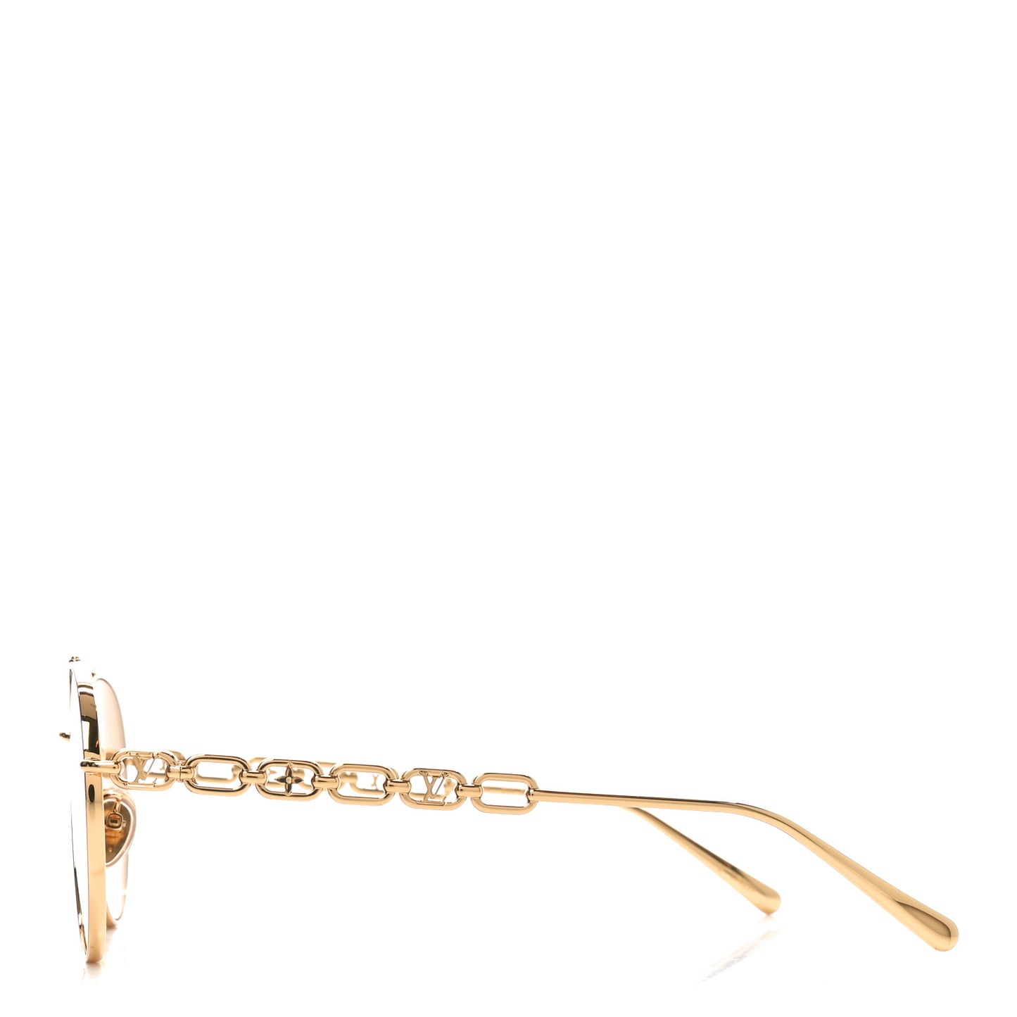 Metal My LV Chain Pilot Sunglasses Z1539E Gold