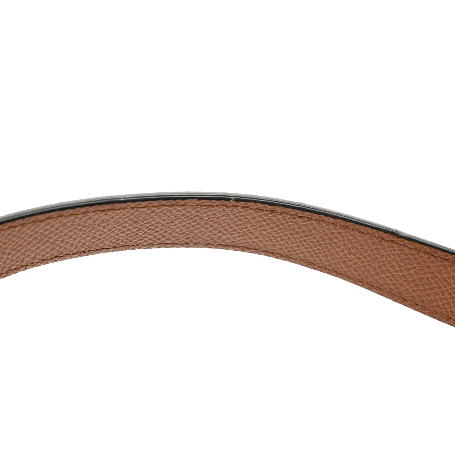 Grained Calfskin Saddle Bag Camello