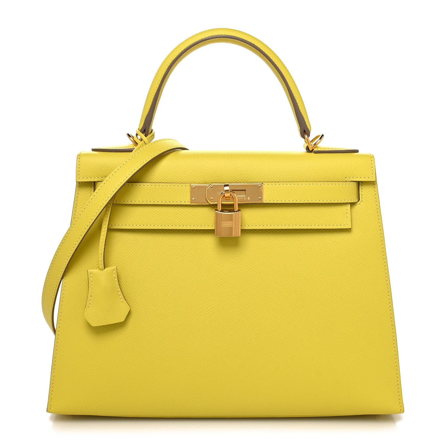 Hermes Epsom Kelly Sellier 28 Lime 1 of 12