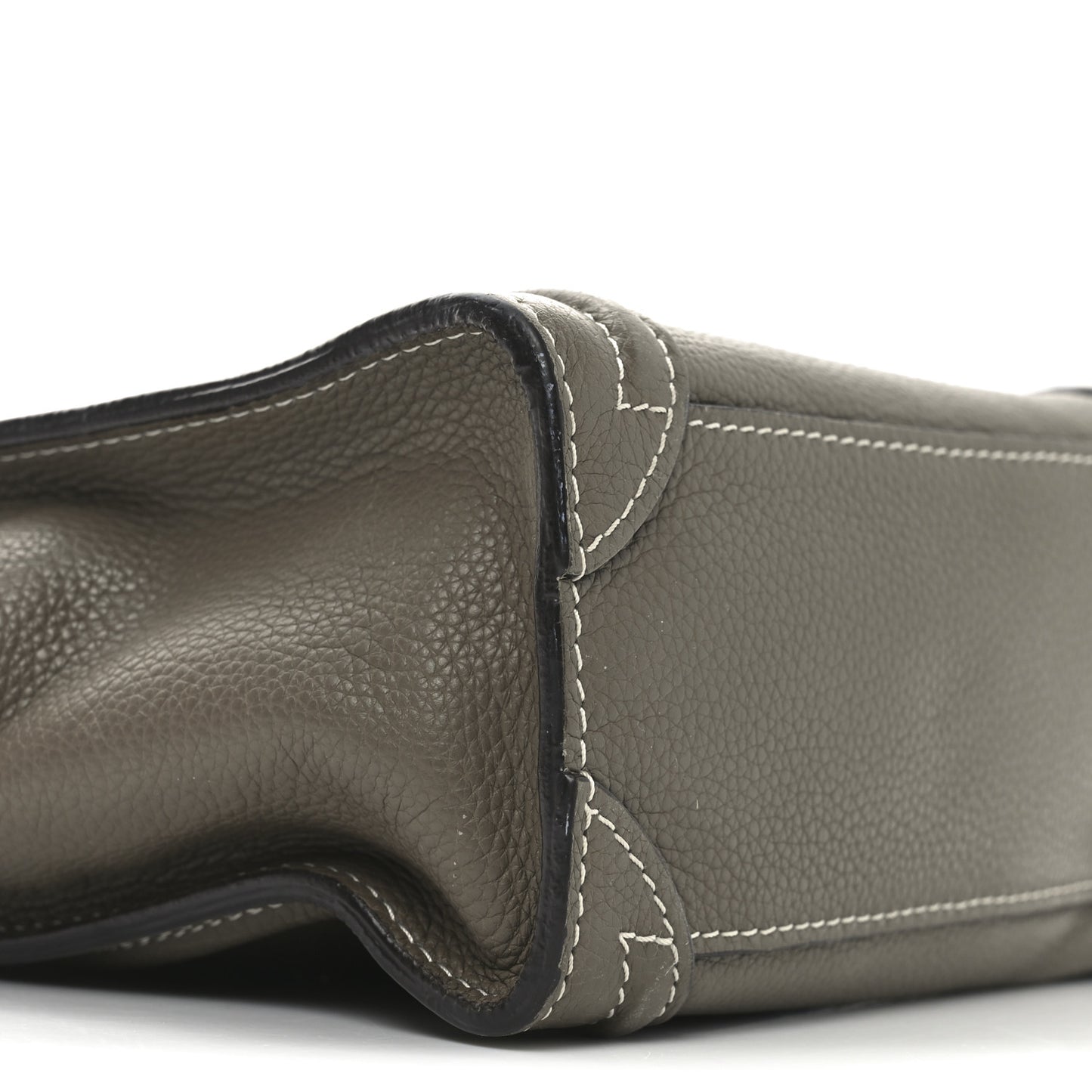 Drummed Calfskin Nano Luggage Souris