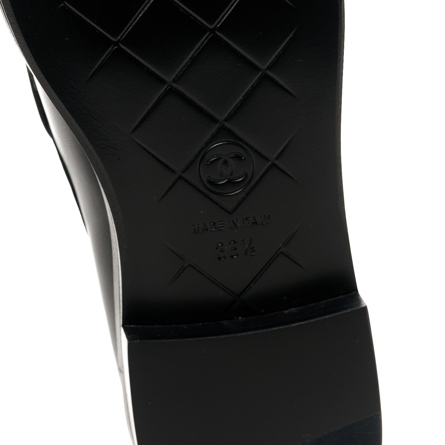 Chanel Lambskin Quilted CC Turnlock Loafers 36.5 Black 8 of 9