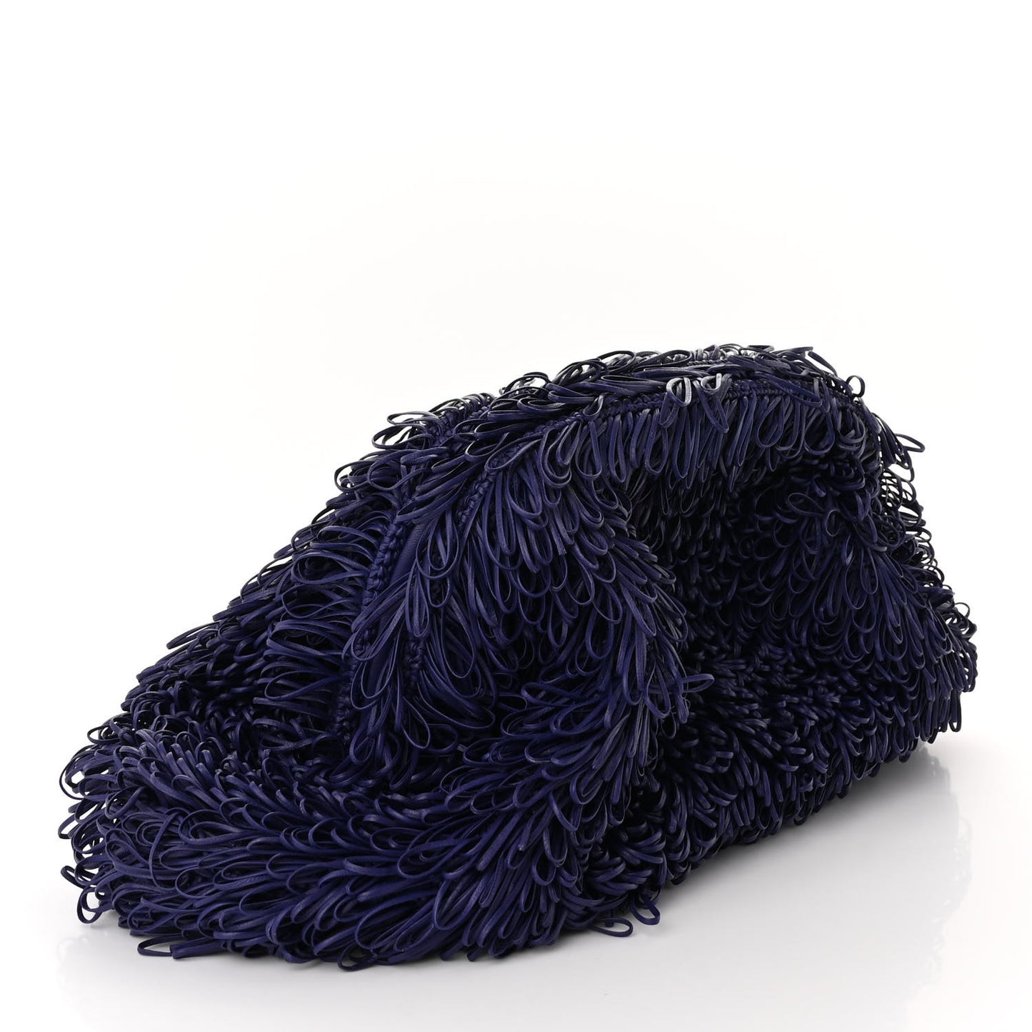 Lambskin The Sponge Pouch Clutch Purple