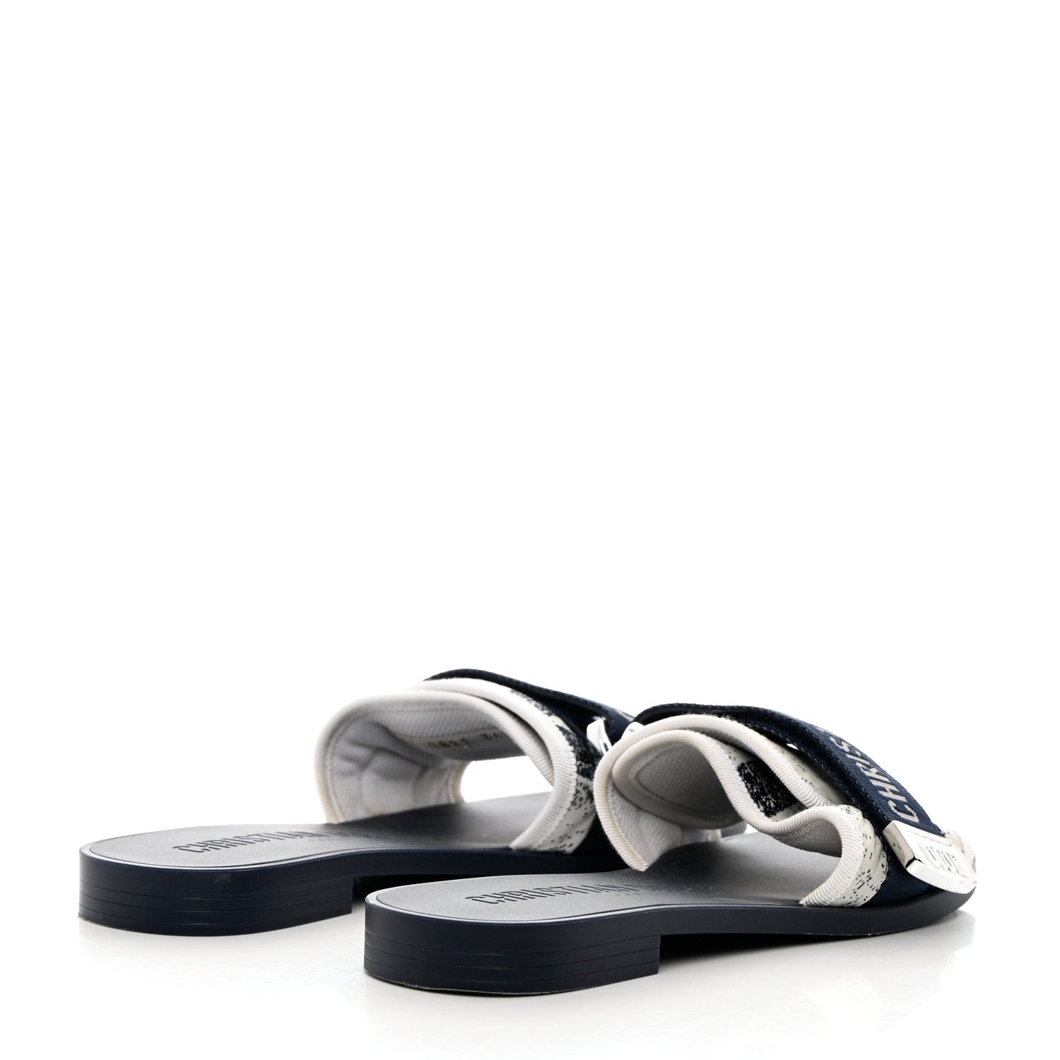 Christian Dior Canvas Dior(e)volution Mule Slide Sandals 36 Deep Blue 4 of 12