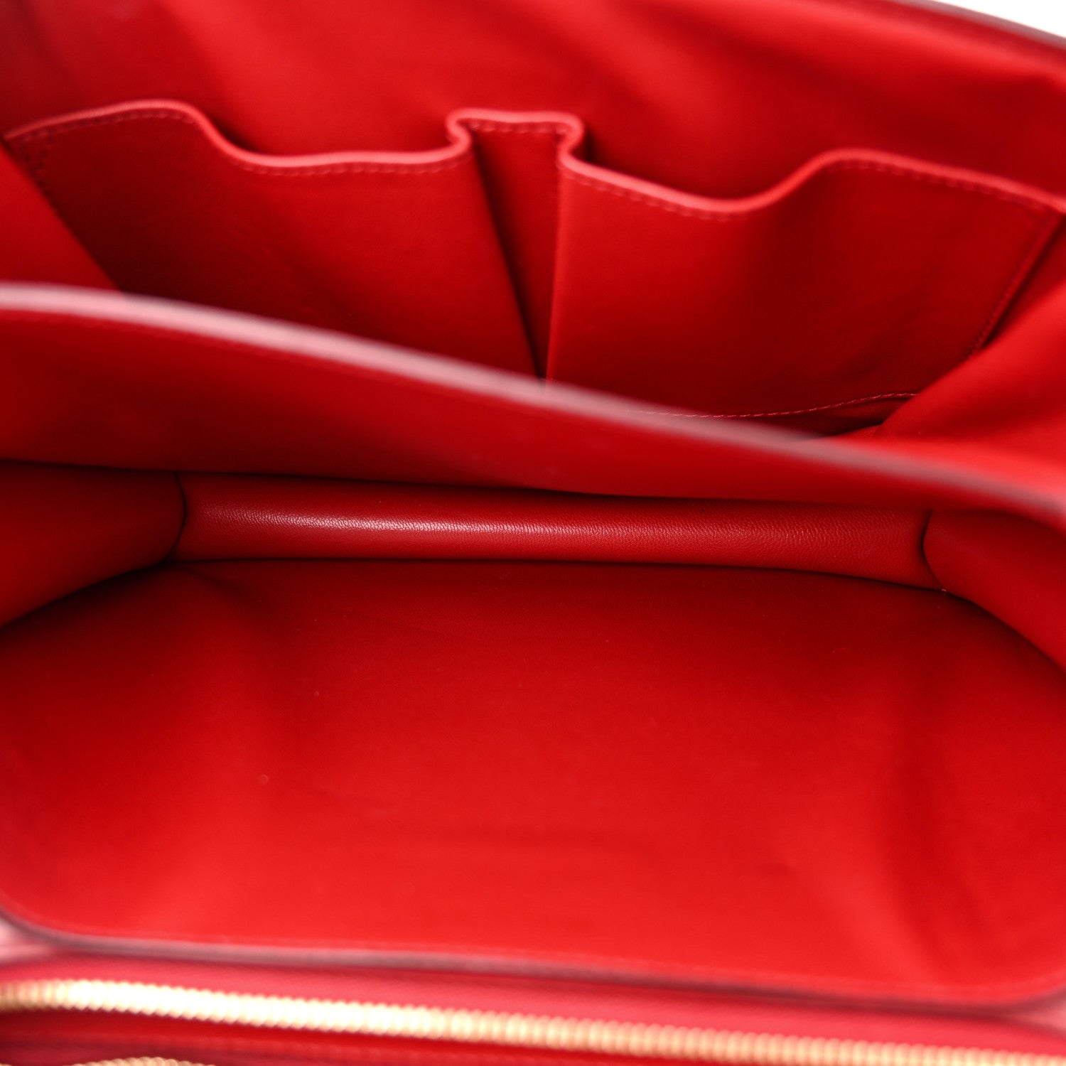 Celine Box Calfskin Medium Classic Box Flap Bag Red 5 of 12