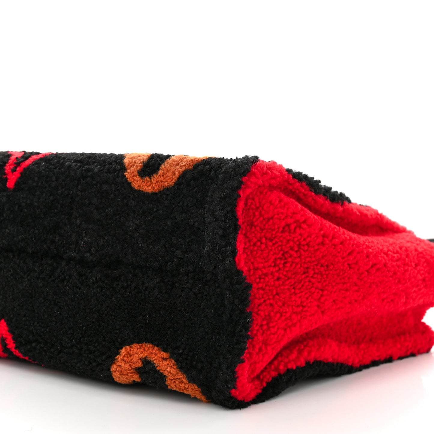 Shearling Monogram Giant Teddy Onthego GM Black Red