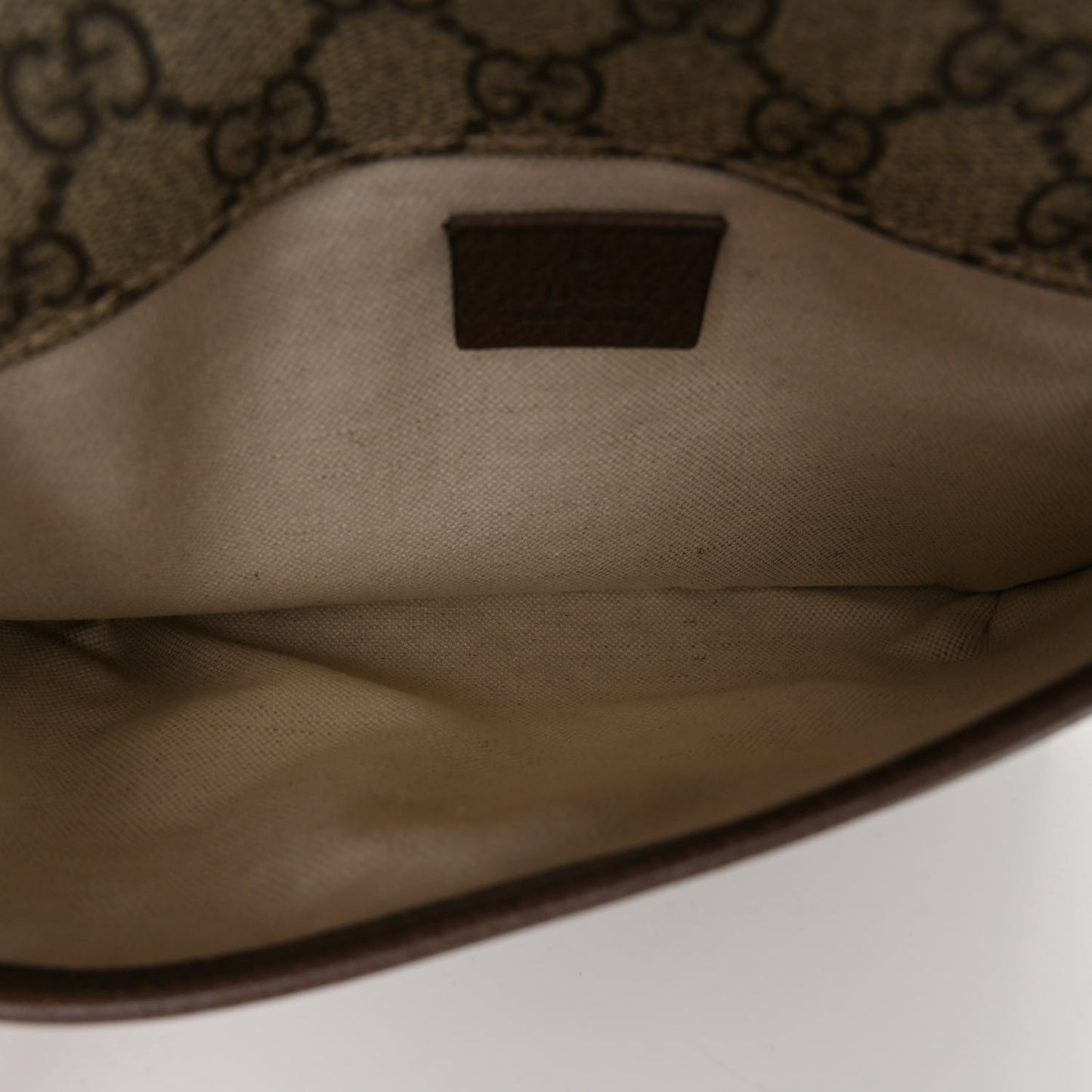 GG Supreme Monogram Neo Vintage Web Belt Bag Brown