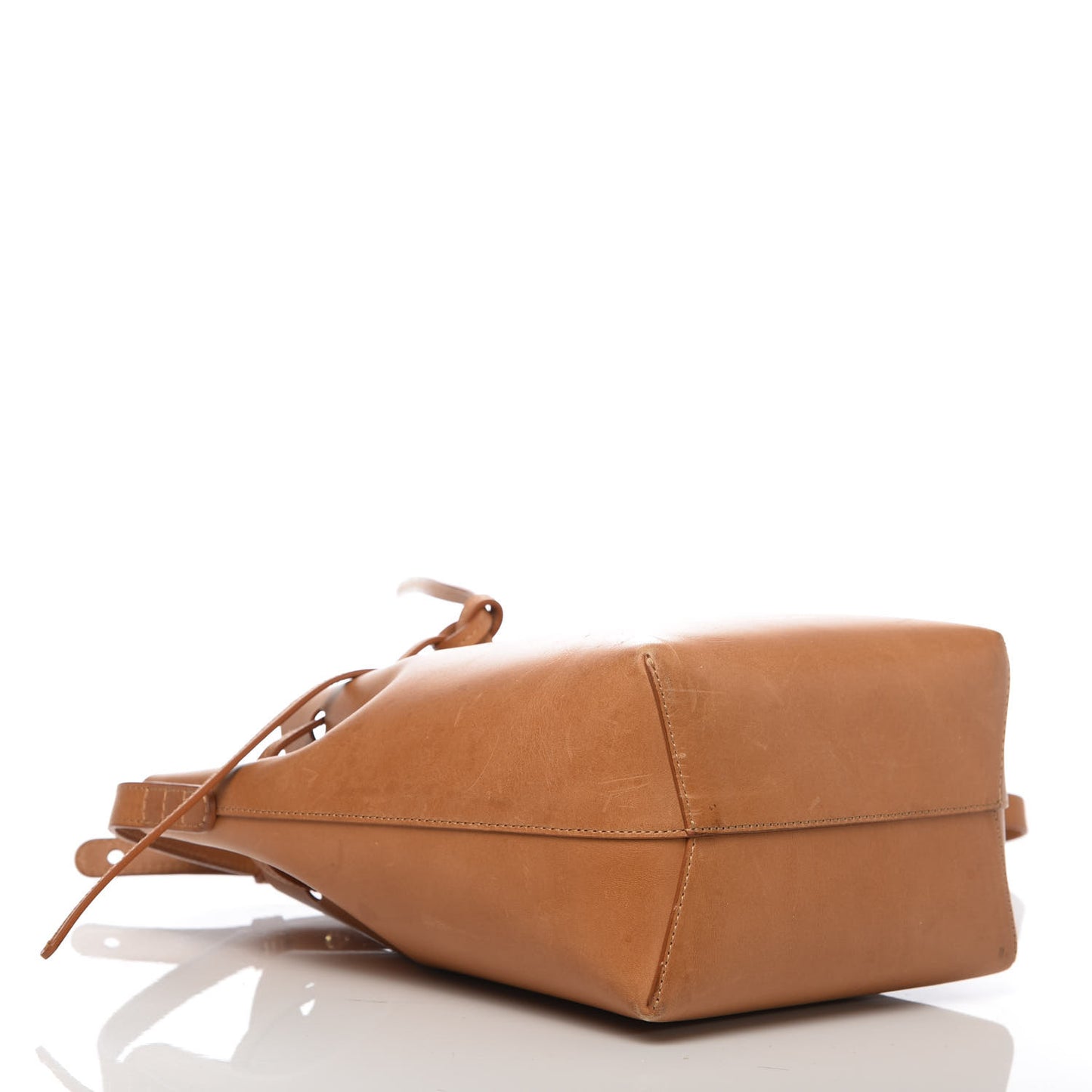 Calfskin Mini Bucket Bag Cammello Rosa