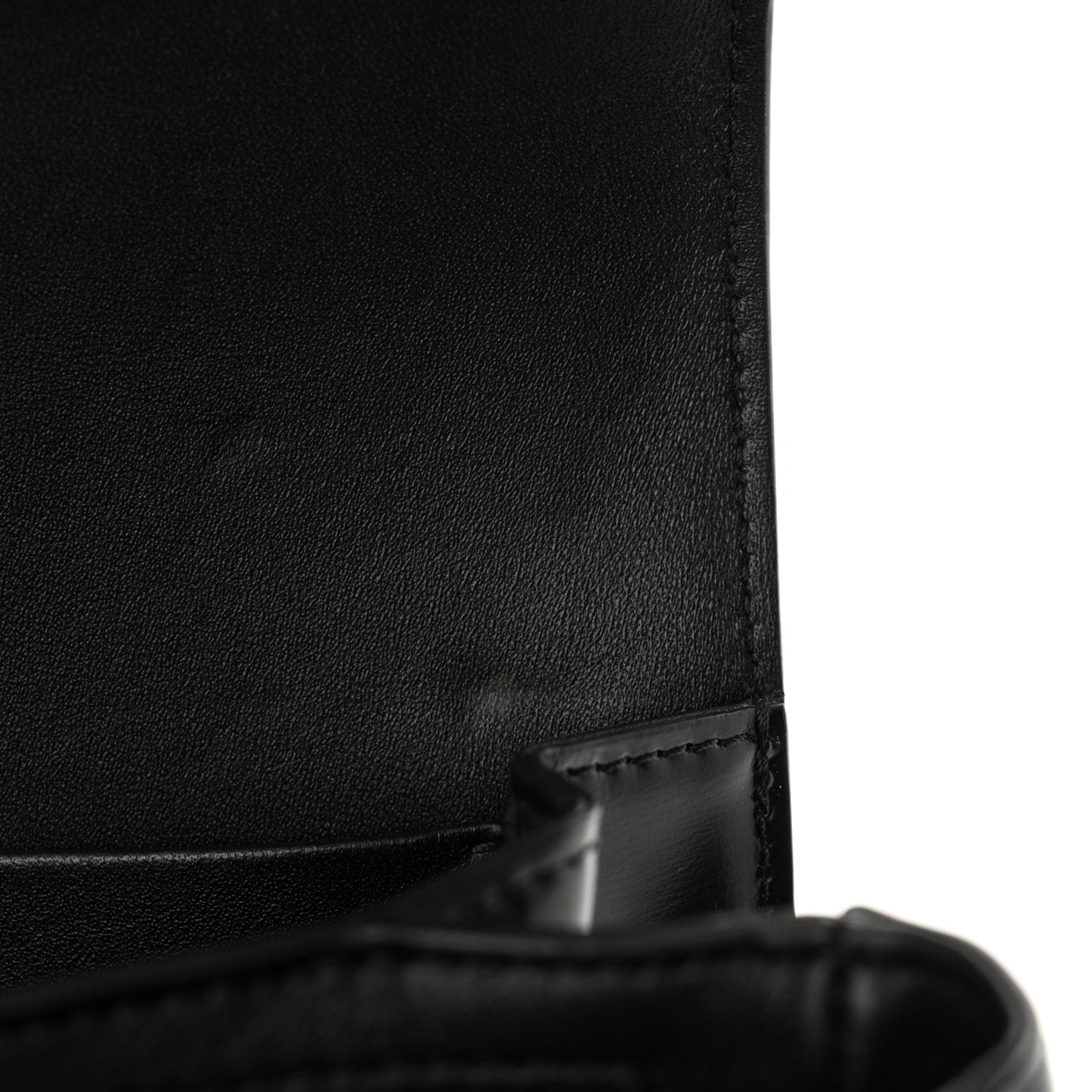 Shiny Calfskin Medium Triomphe Black
