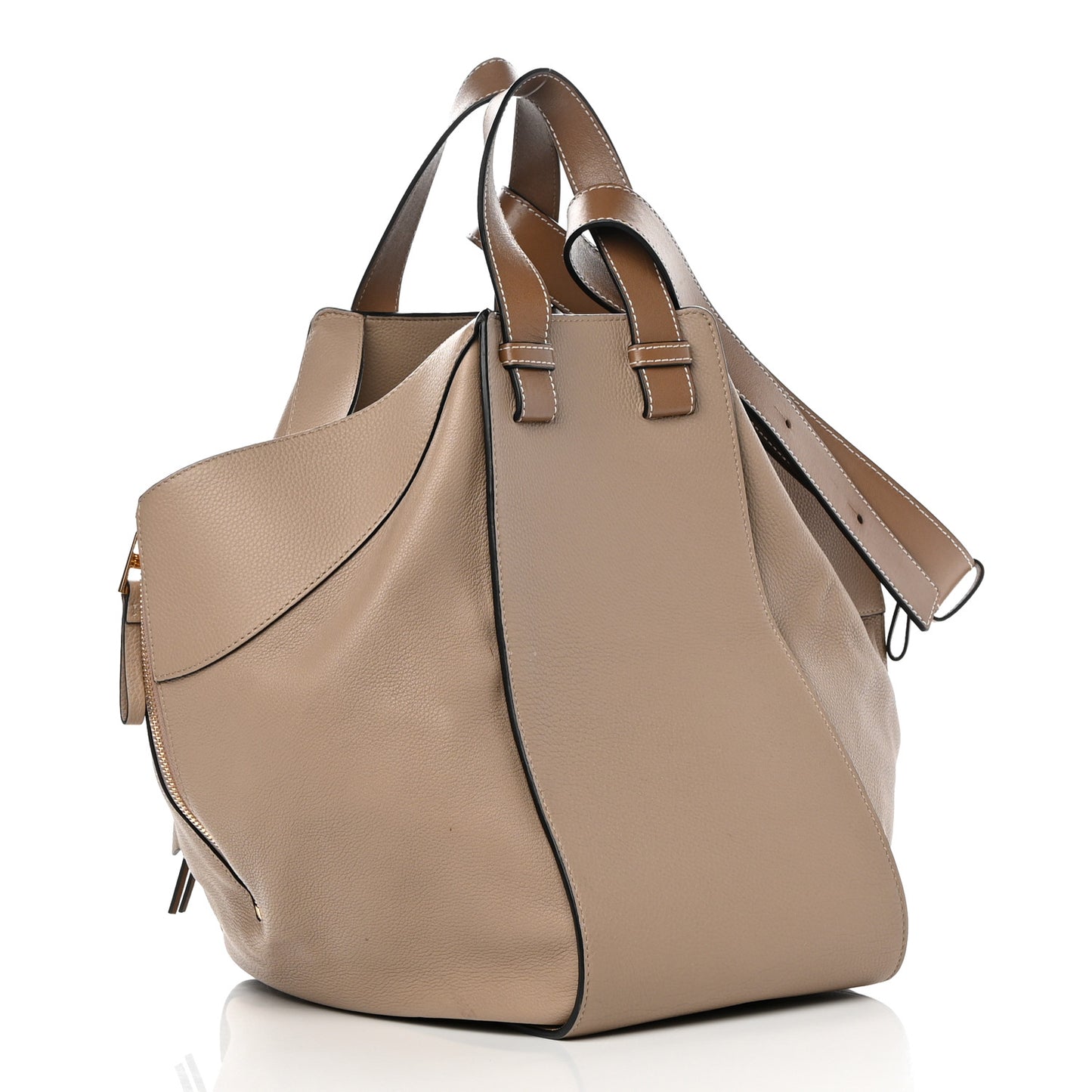 Calfskin Medium Hammock Shoulder Bag Sand Mink