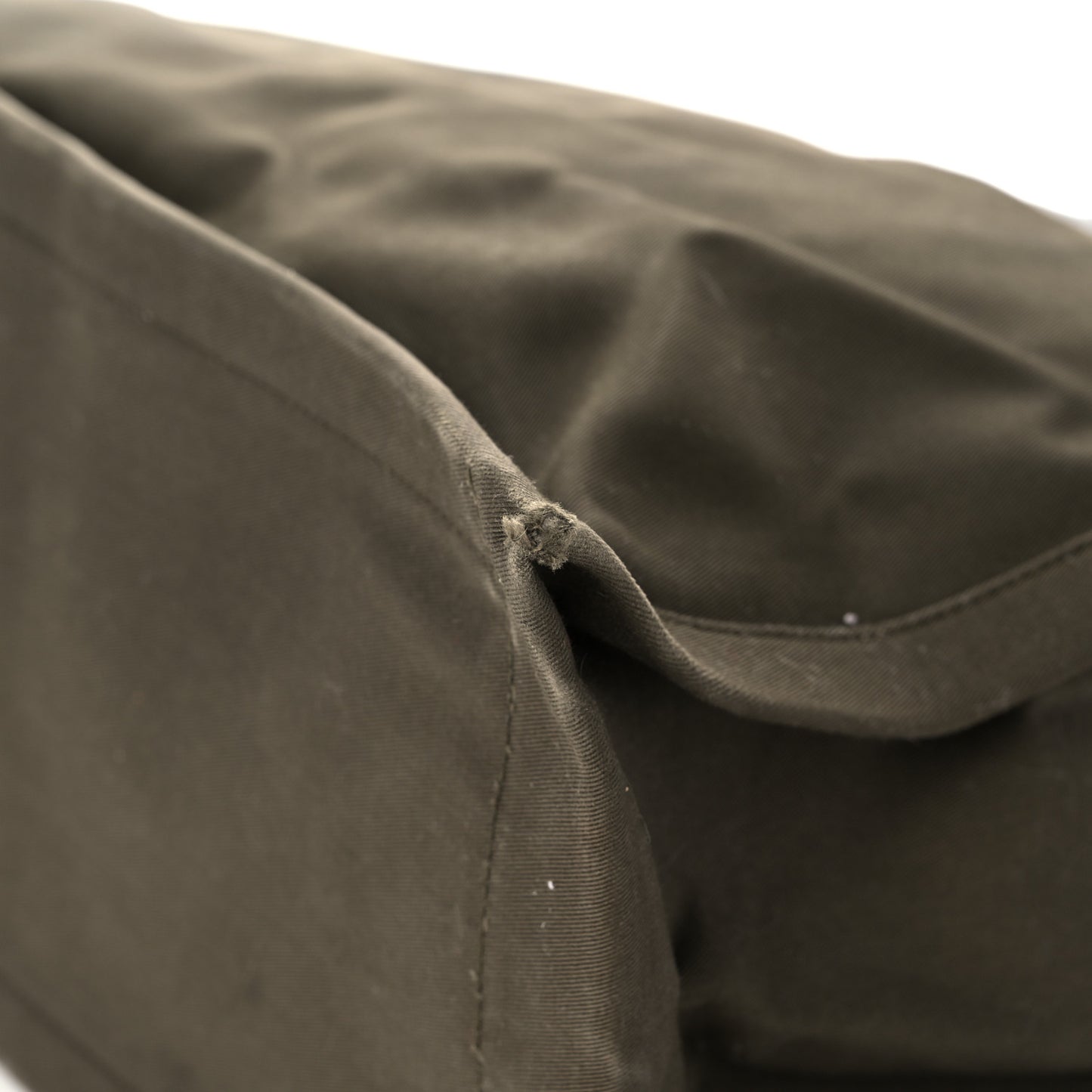 Linen Calfskin Rive Gauche Tote Khaki