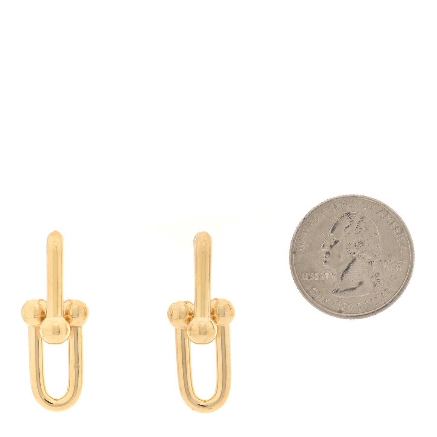 18K Yellow Gold Large HardWear Link Earrings