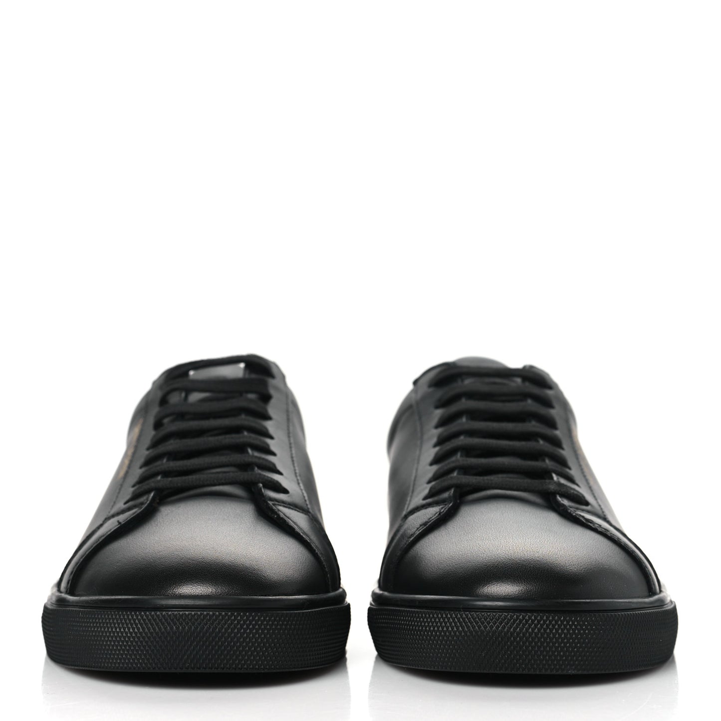 Calfskin Andy Low Top Sneakers 41.5 Black