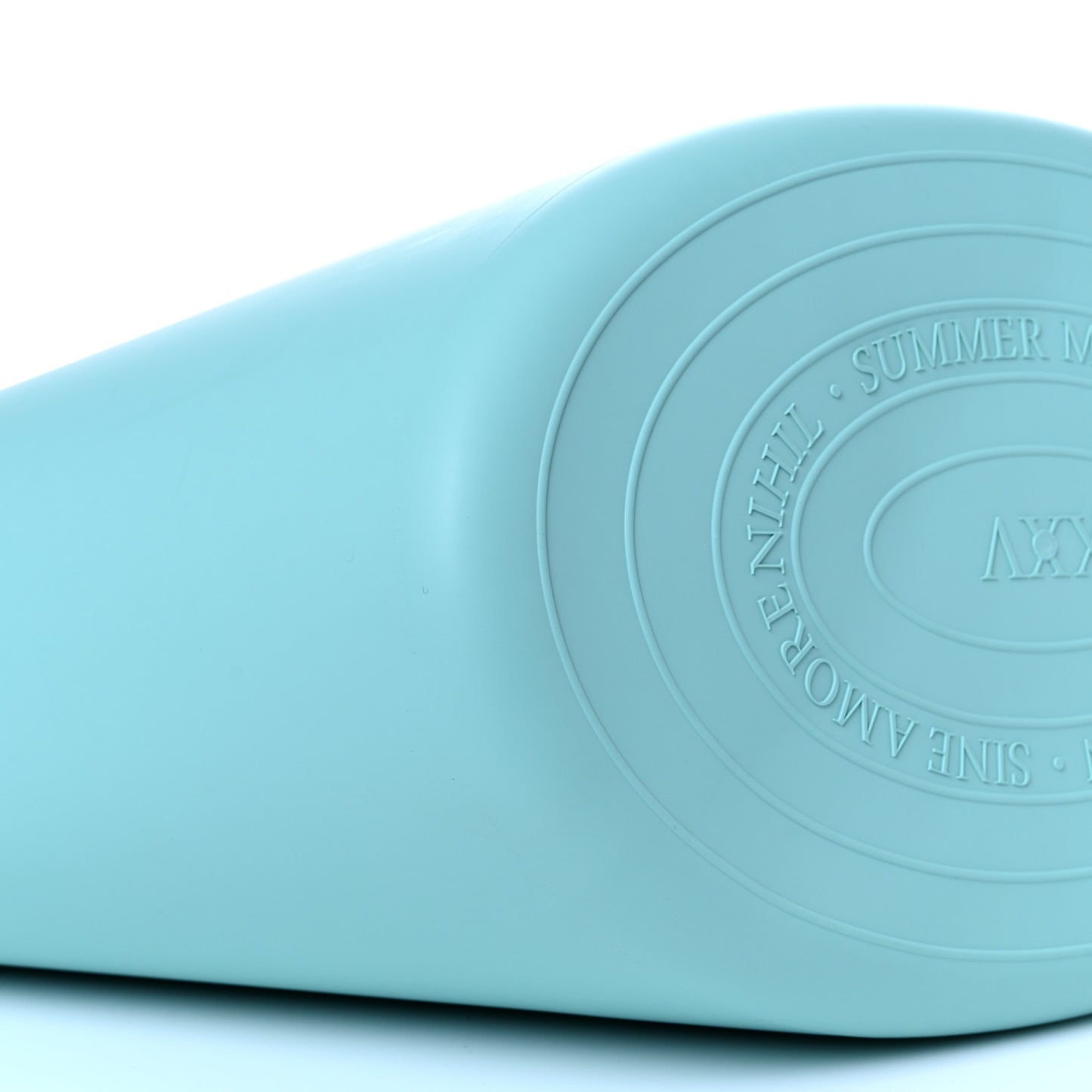 Rubber Oversized Logo Tote Teal