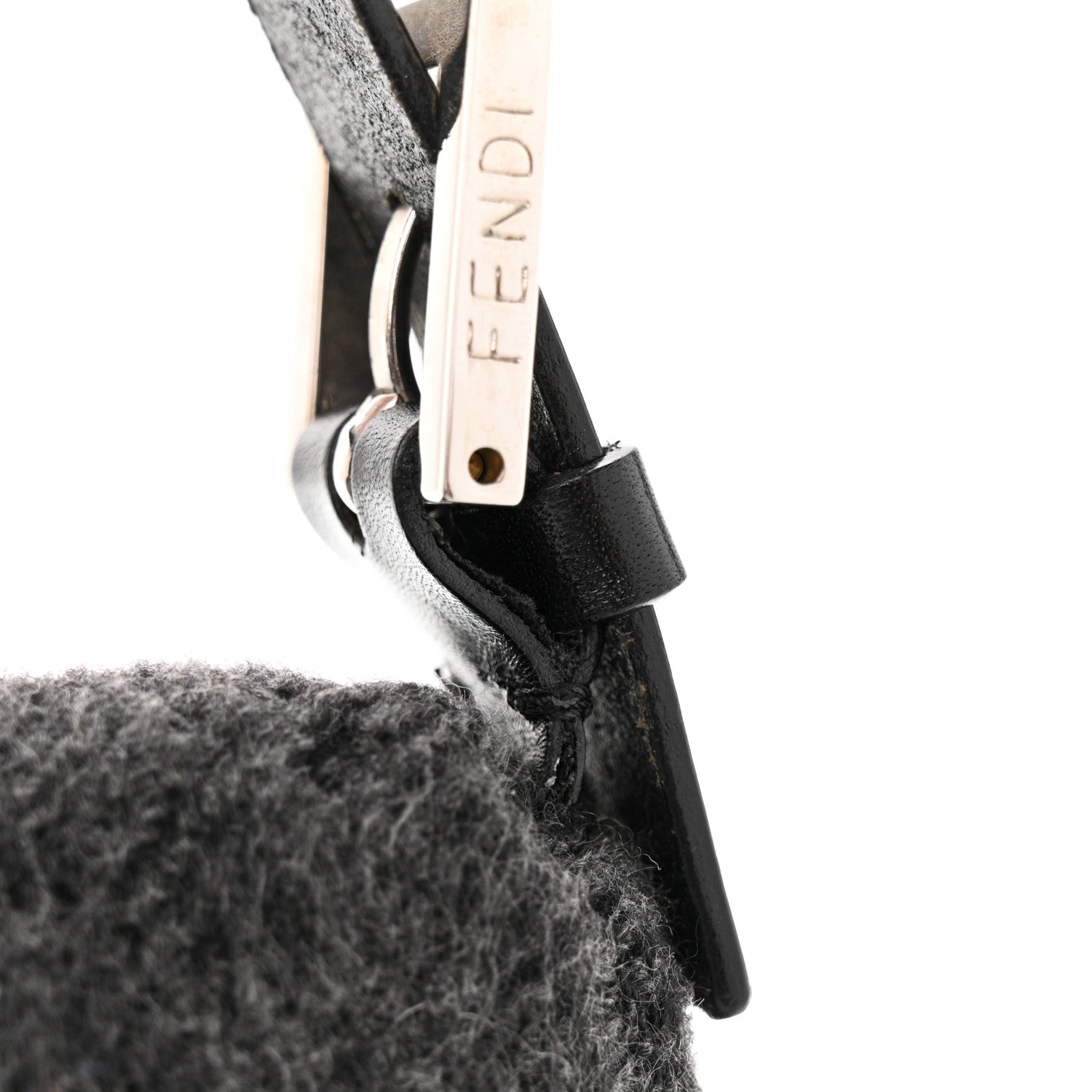 Fendi Wool Zucca Baguette Grey 12 of 13