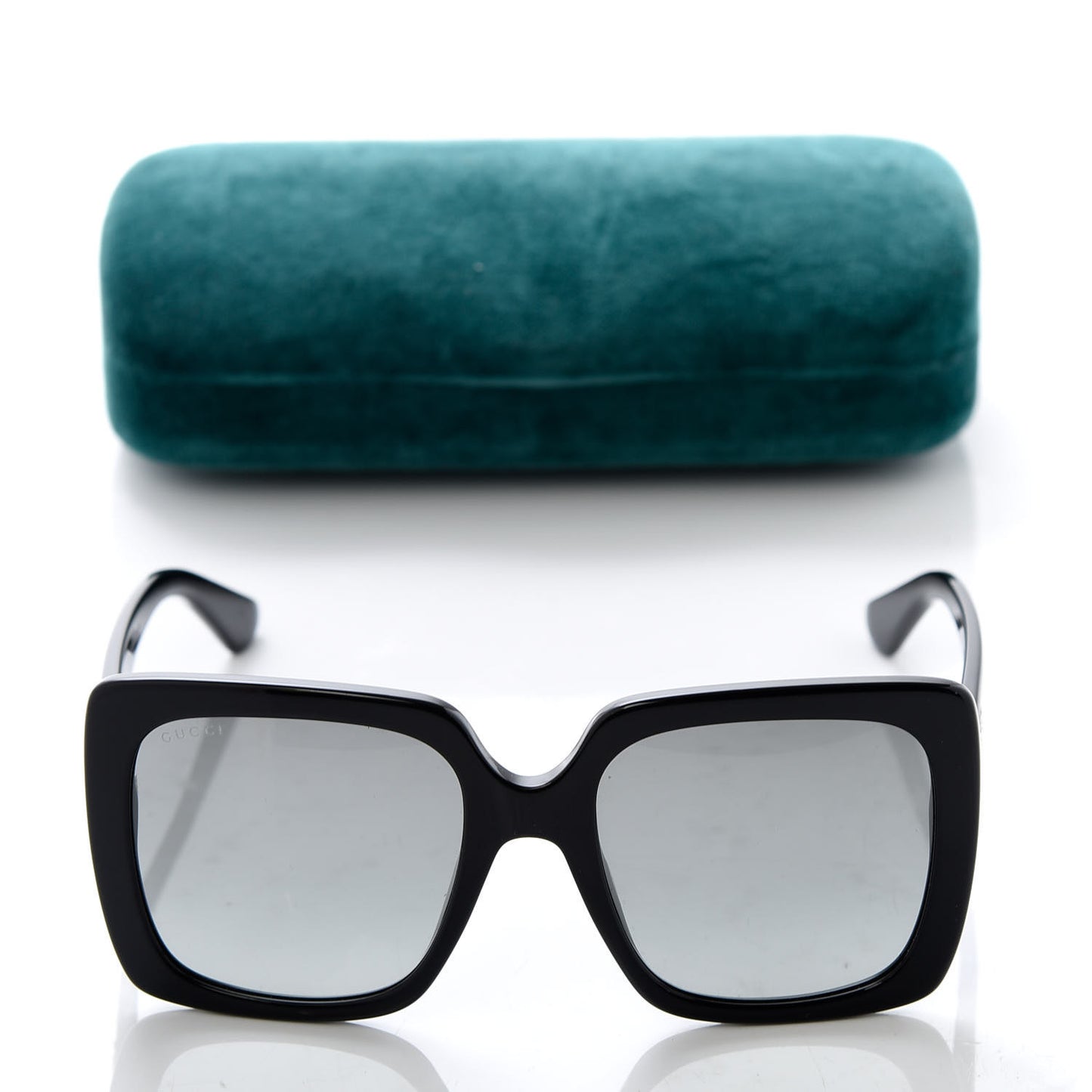 Crystal Square Frame GG Sunglasses GG0418S Black