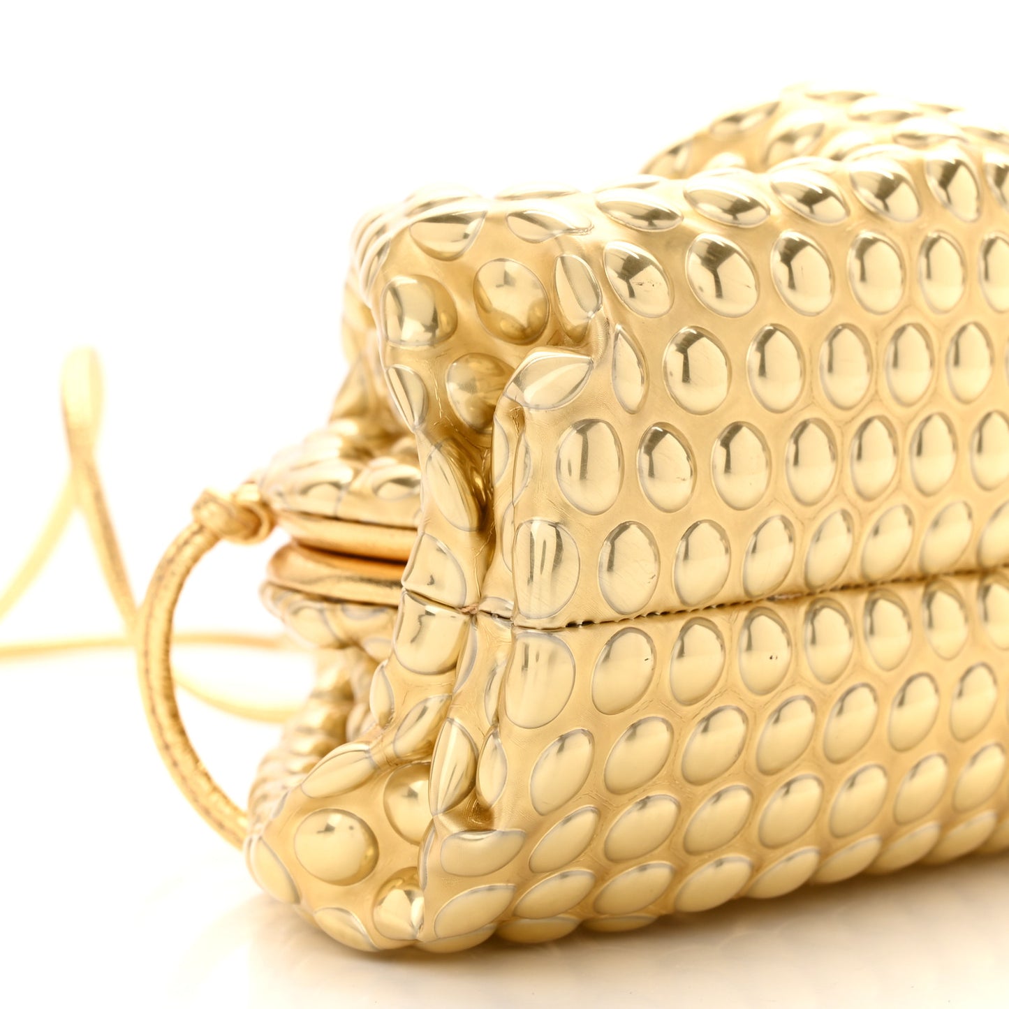 Metallic Fabric Bubble Wrap The Mini Pouch Gold