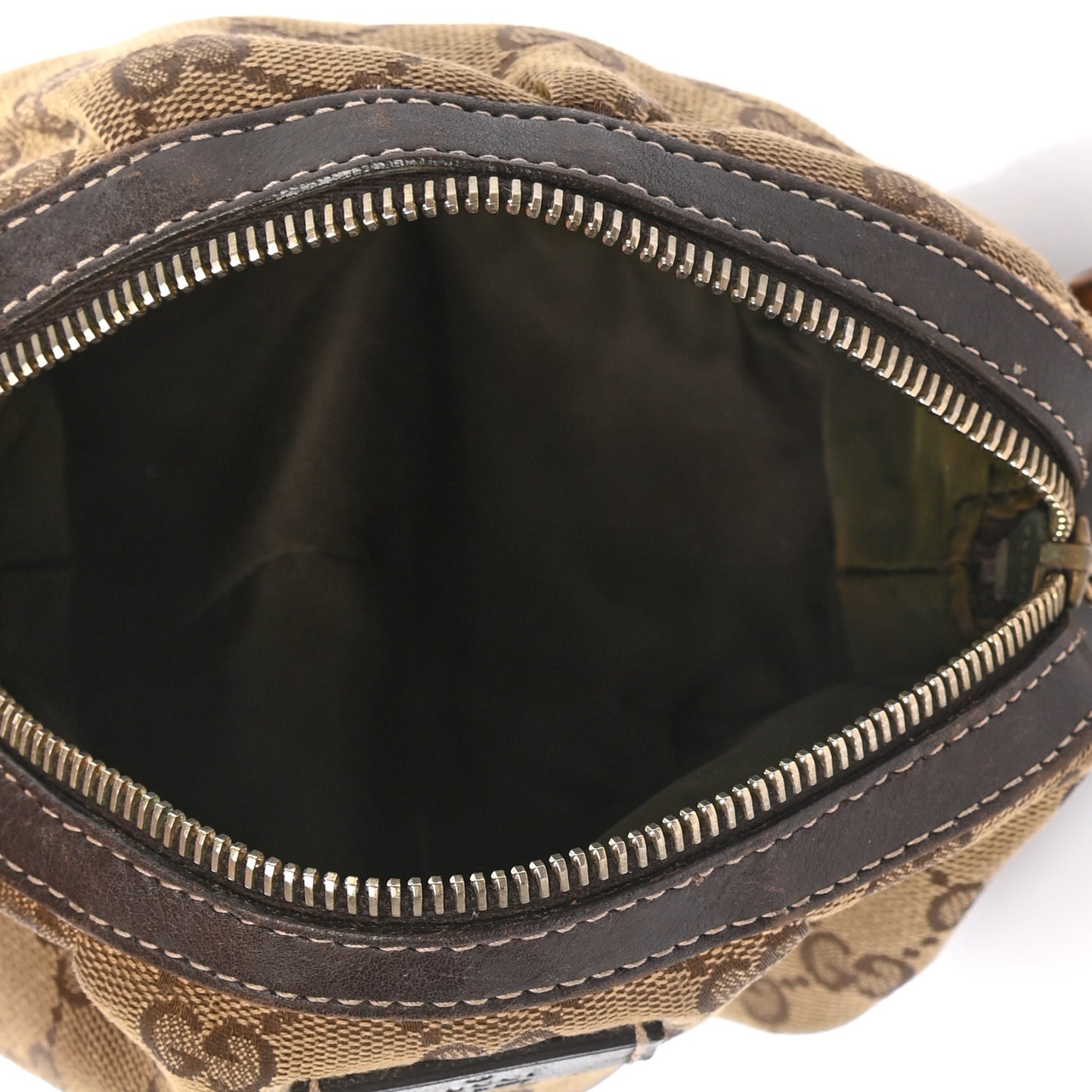 Monogram Medium Bamboo Cosmetic Case Dark Brown