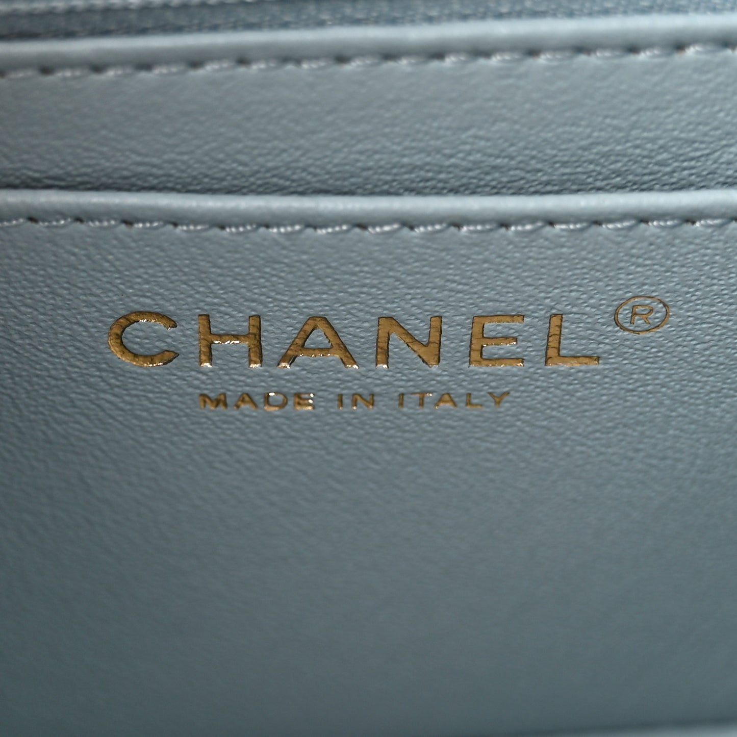 Aged Calfskin Quilted 2.55 Reissue Mini Flap Light Blue