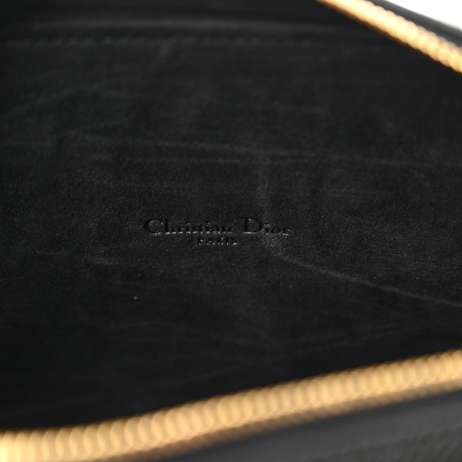 Christian Dior Grained Calfskin Caro Double Pouch Black 7 of 11