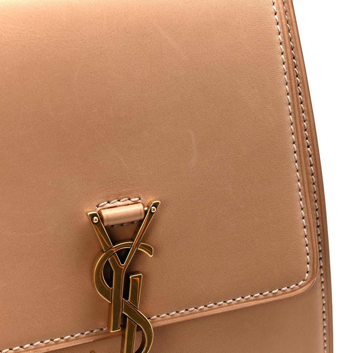 Smooth Calfskin North South Kaia Satchel Vintage Brown