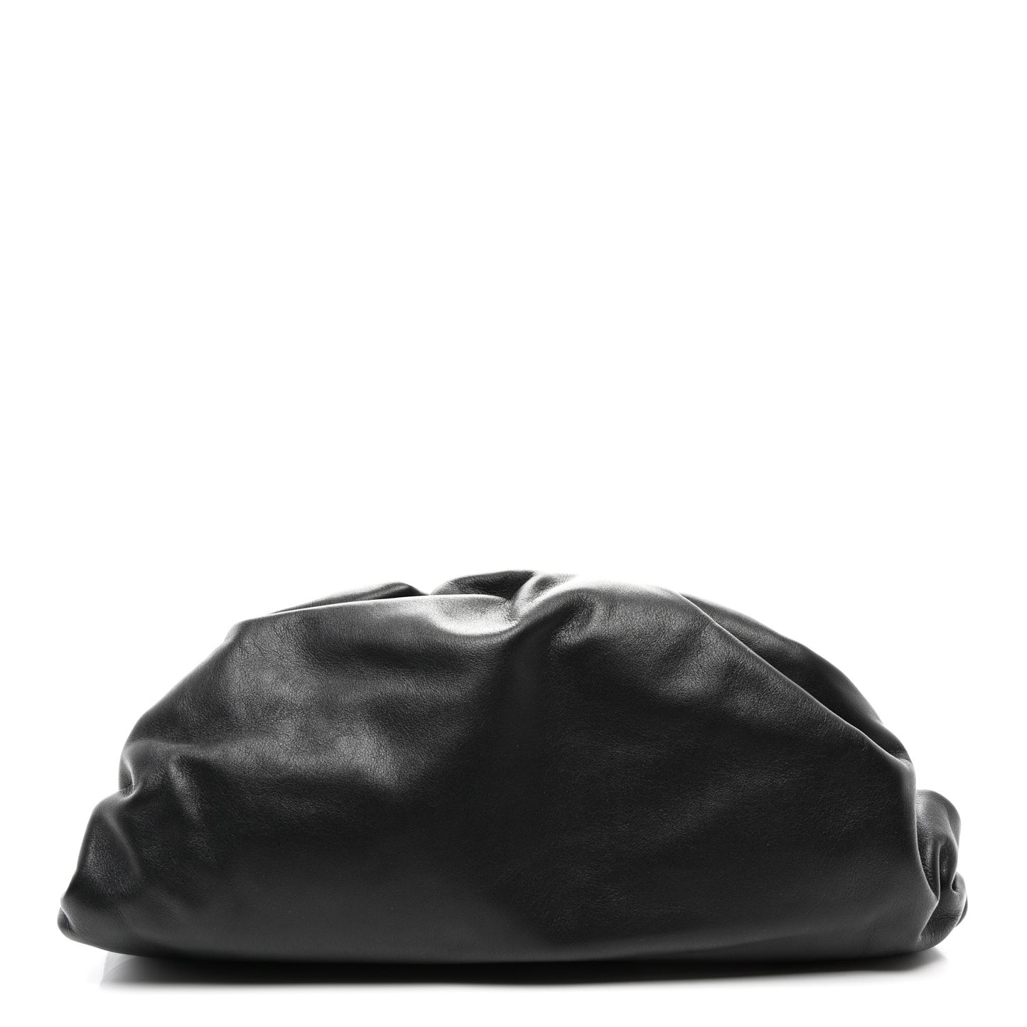 Smooth Butter Calf The Pouch Oversized Clutch Black