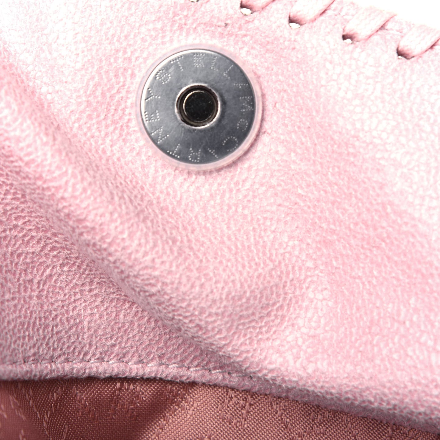Shaggy Deer Mini Falabella Fold Over Tote Pink