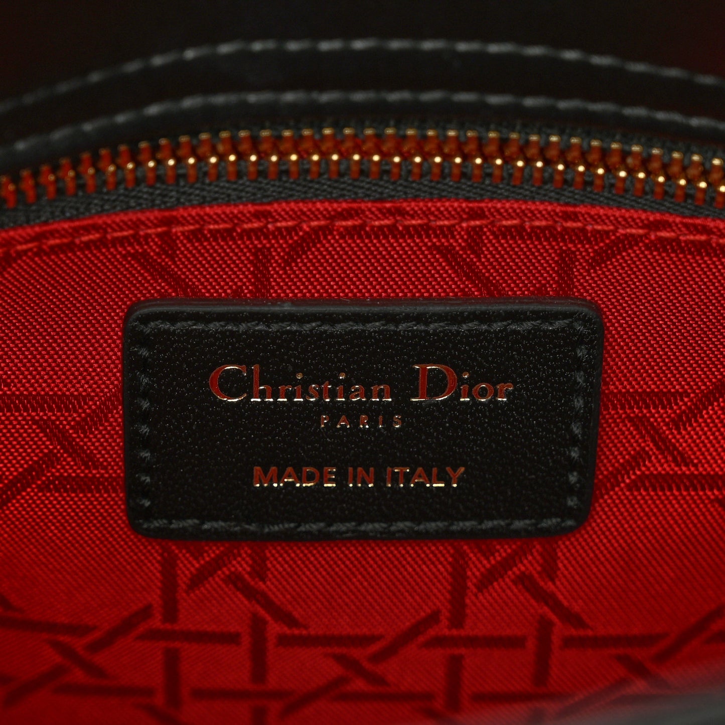 Lambskin Cannage Small My ABCDior Lady Dior Black