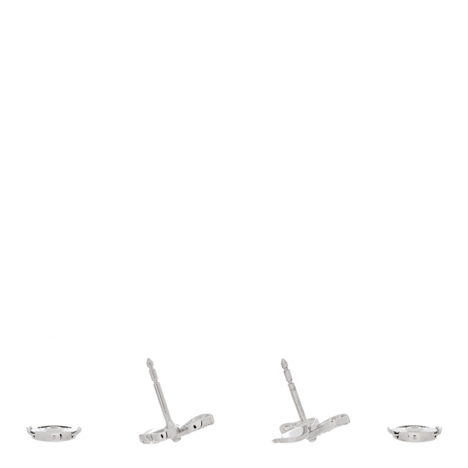 Tiffany Platinum Diamond Paper Flowers Earrings 3 of 6