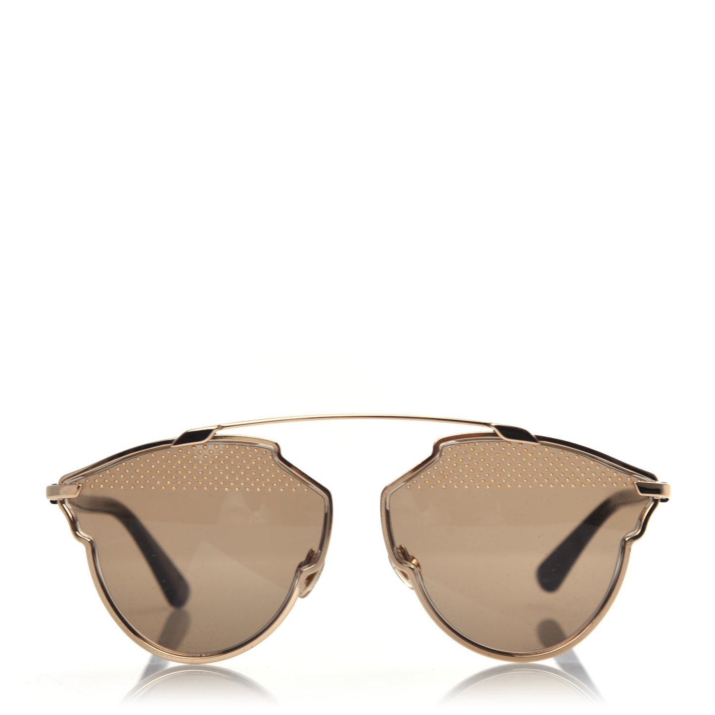 Studded So Real Sunglasses Gold