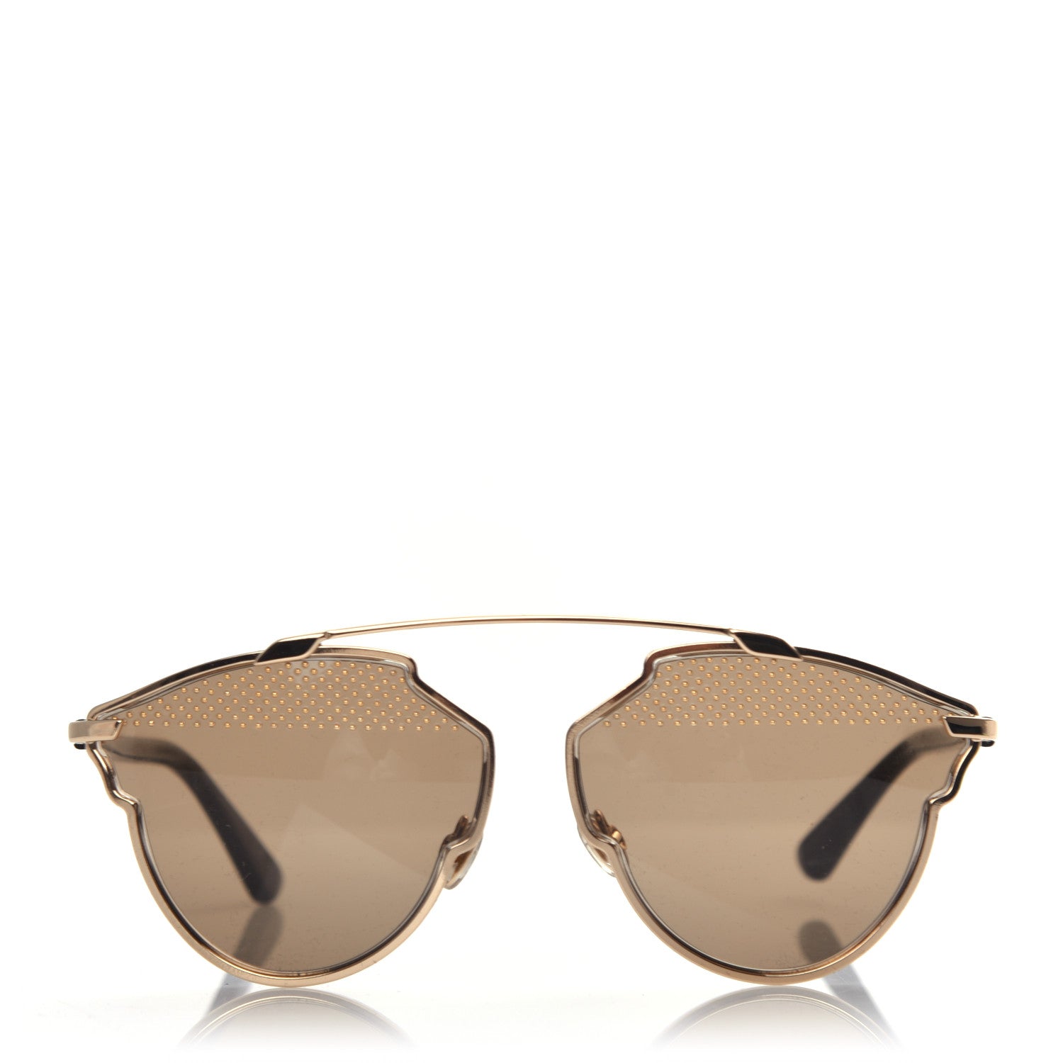 Christian Dior Studded So Real Sunglasses Gold 2 of 8