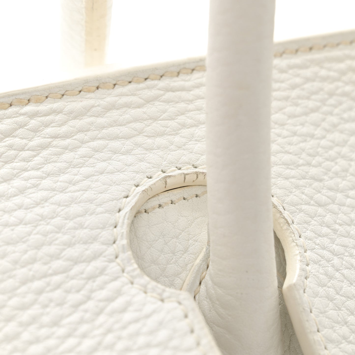 Taurillon Clemence JPG Birkin 42 White