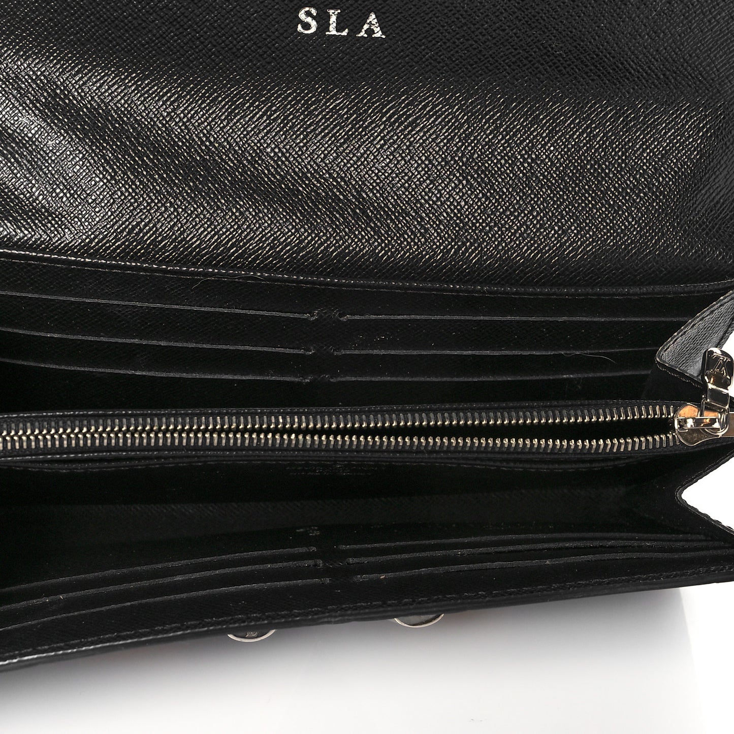 Epi Chain Flower Print Twist Wallet Black