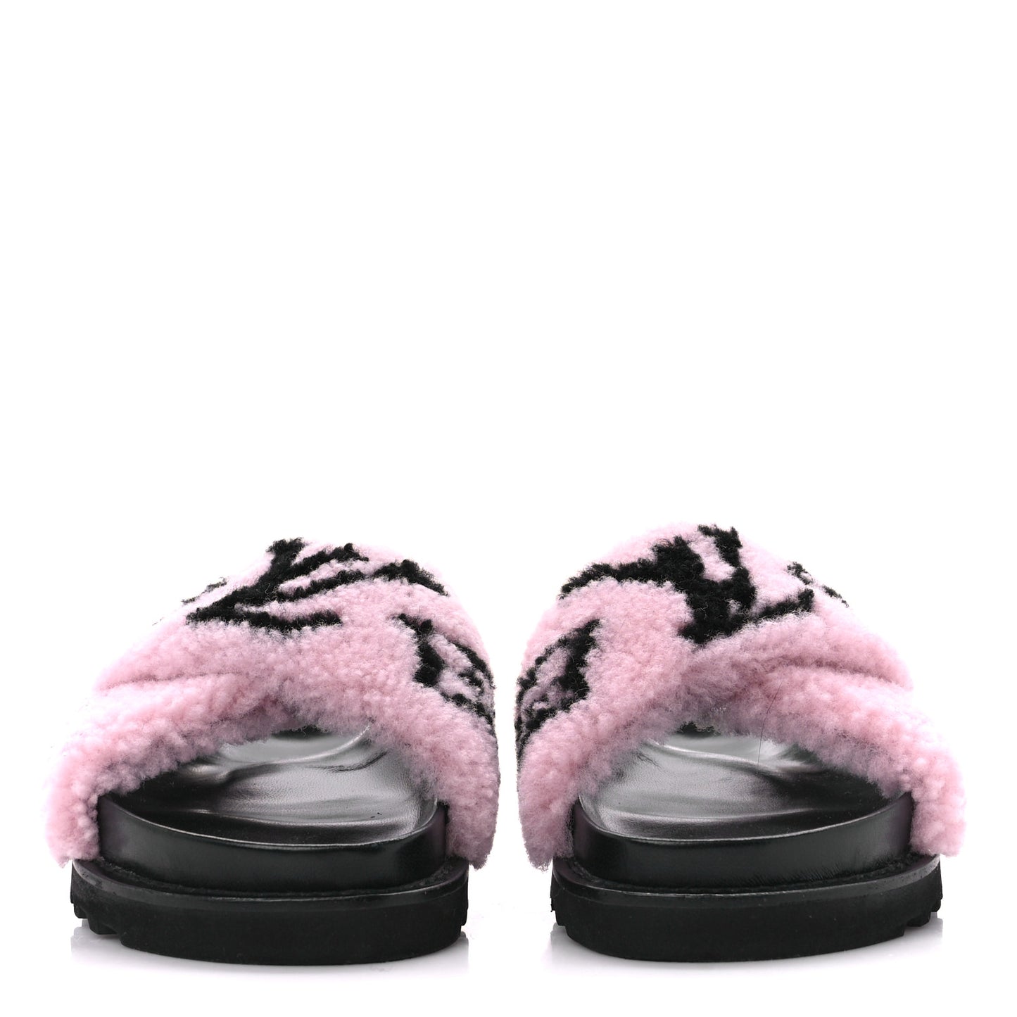 Shearling Paseo Sandals 37.5 Pink