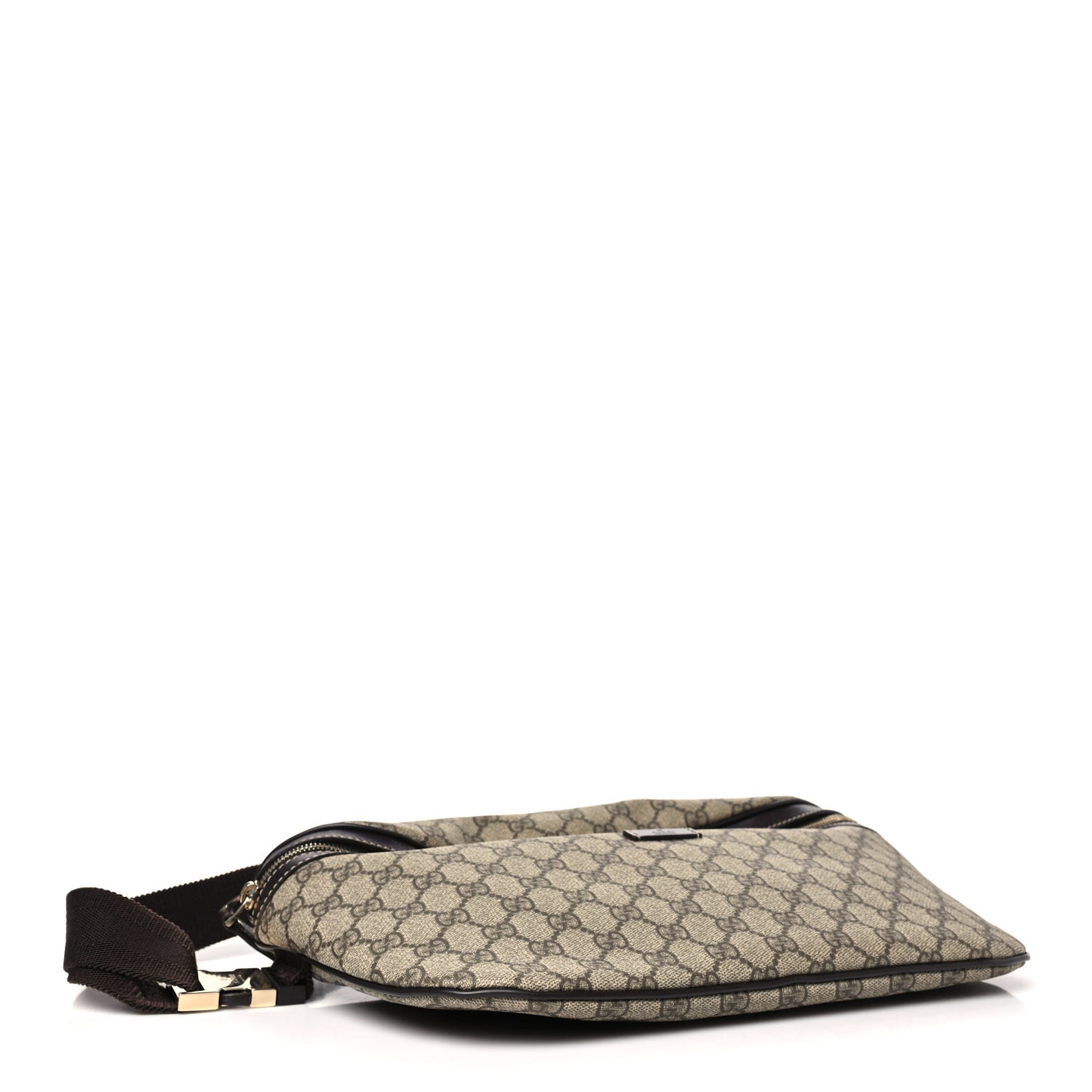 GG Supreme Monogram Belt Bag Dark Brown