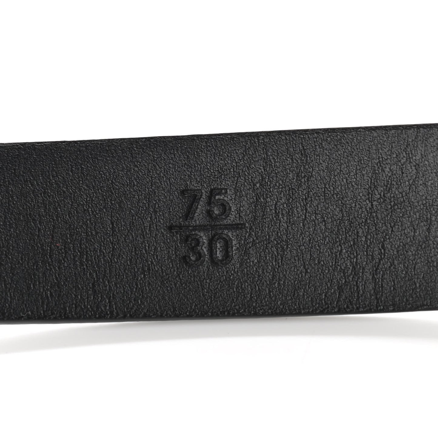 Calfskin Crystal Peace Sign Emoji Belt 75 30 Black