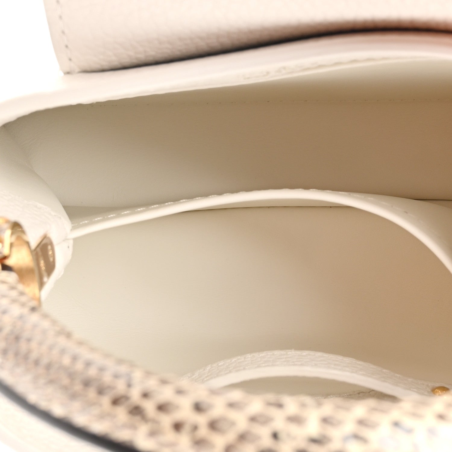 Louis Vuitton Taurillon Ayers Capucines Mini White Snow White 5 of 11