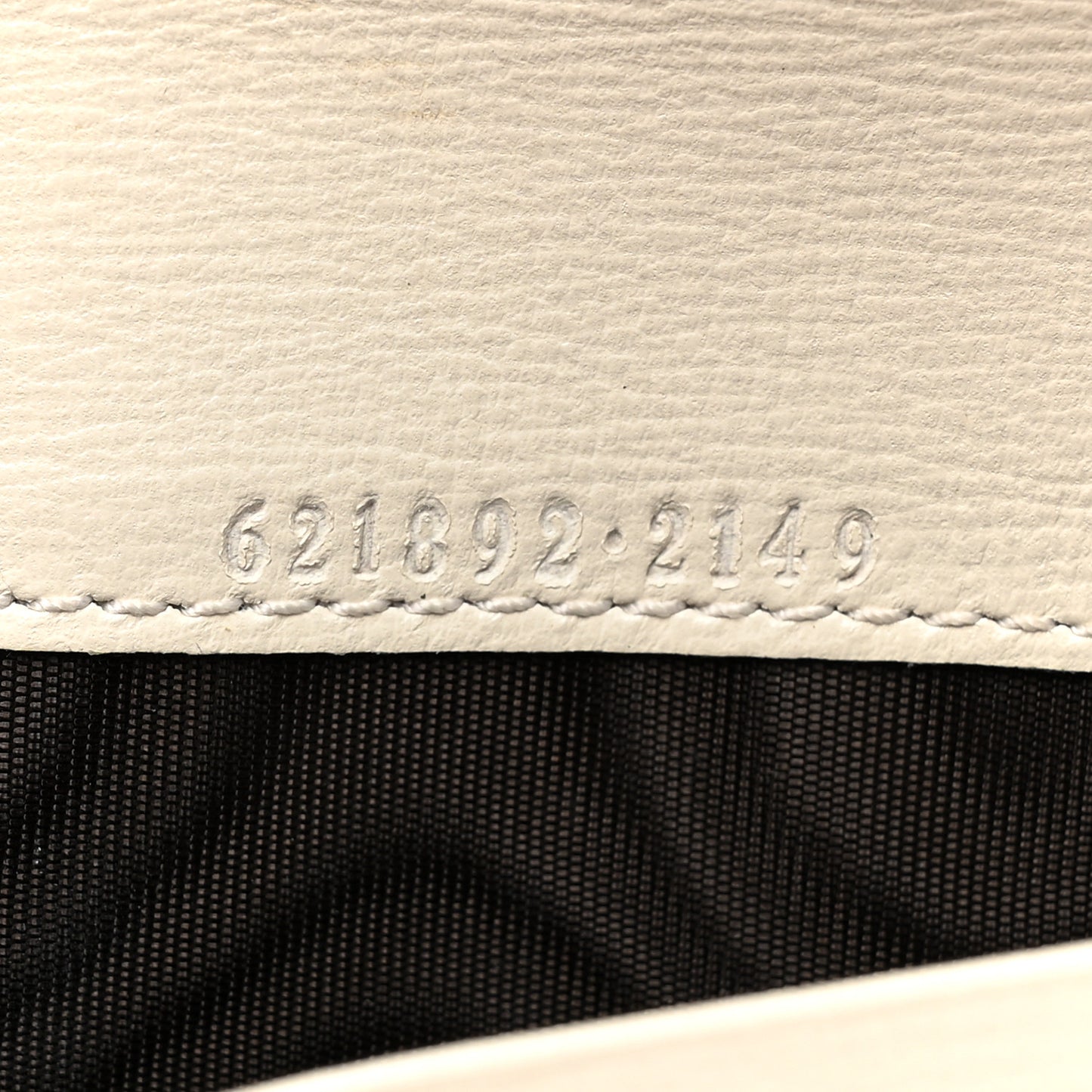 GG Supreme Monogram Azalea Calfskin Horsebit 1955 Wallet On Chain Beige Ebony Mystic White