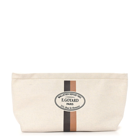 Canvas Necessaire Organizer Pouch Off White