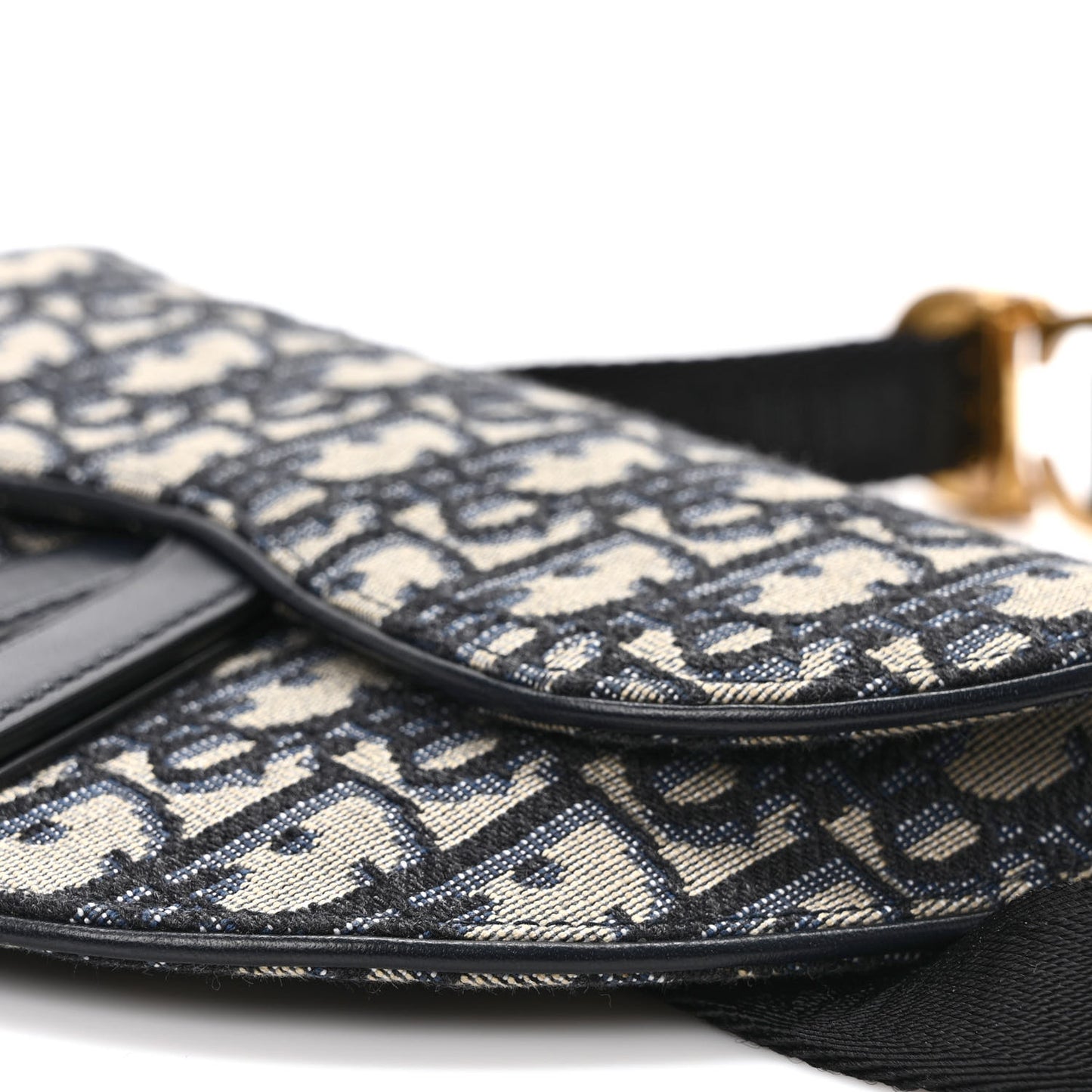 Oblique Saddle Belt Pouch Blue