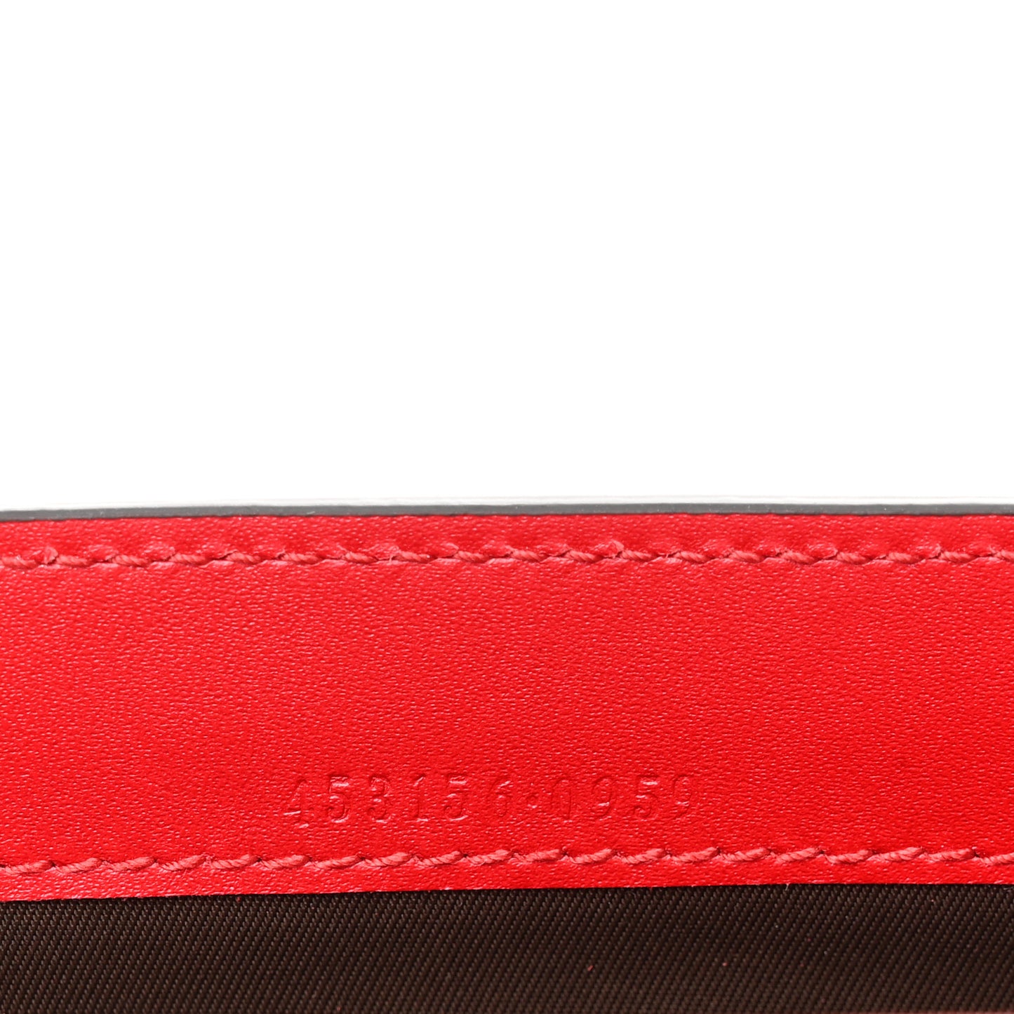 Guccissima Padlock Clutch Hibiscus Red