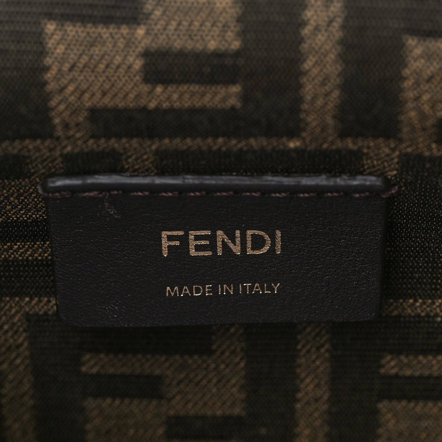 Shiny Nappa Small Fendi First Caramello