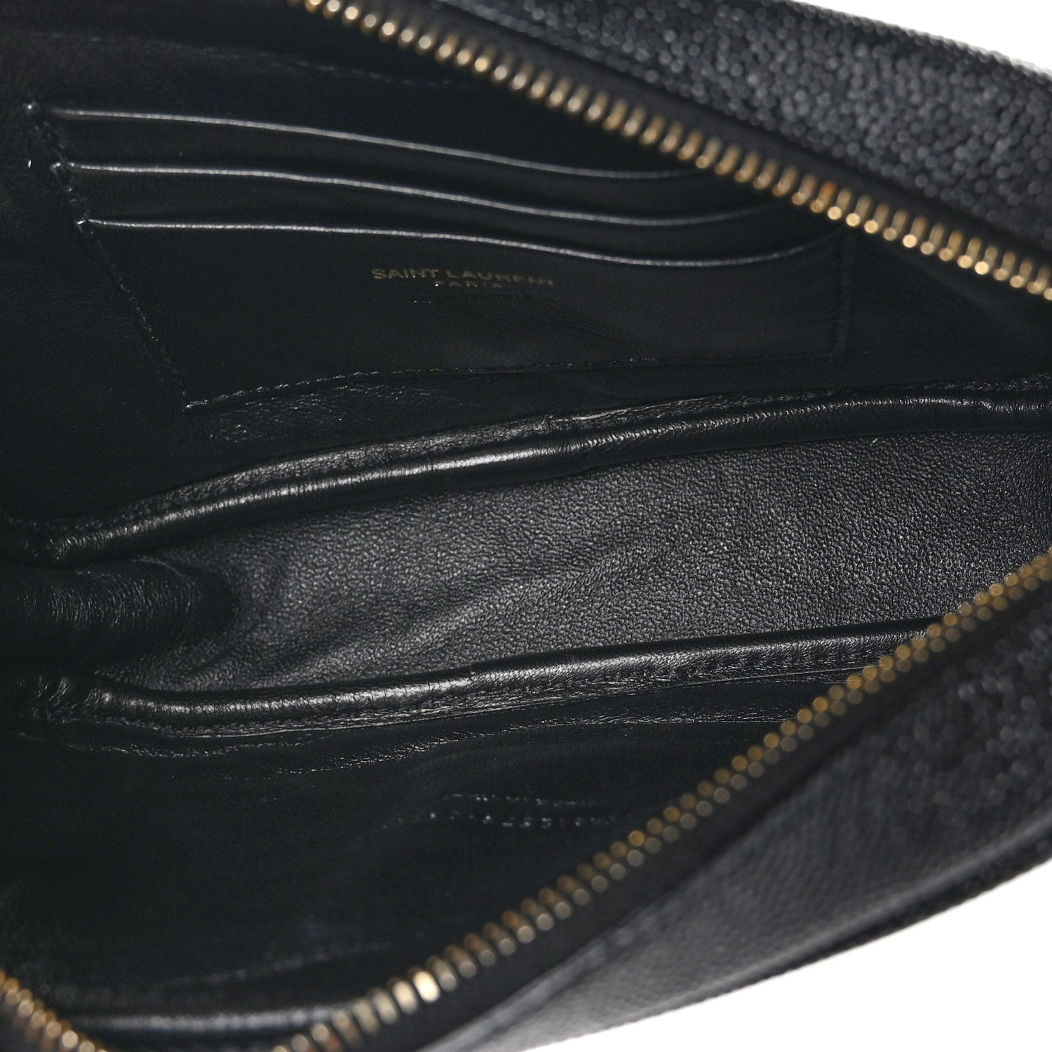 Saint Laurent Grain De Poudre Matelasse Monogram Mini Lou Camera Bag Black 5 of 10
