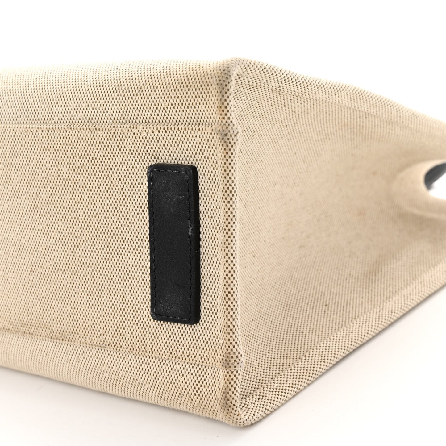 Canvas Calfskin La Medusa Tote Bag Beige