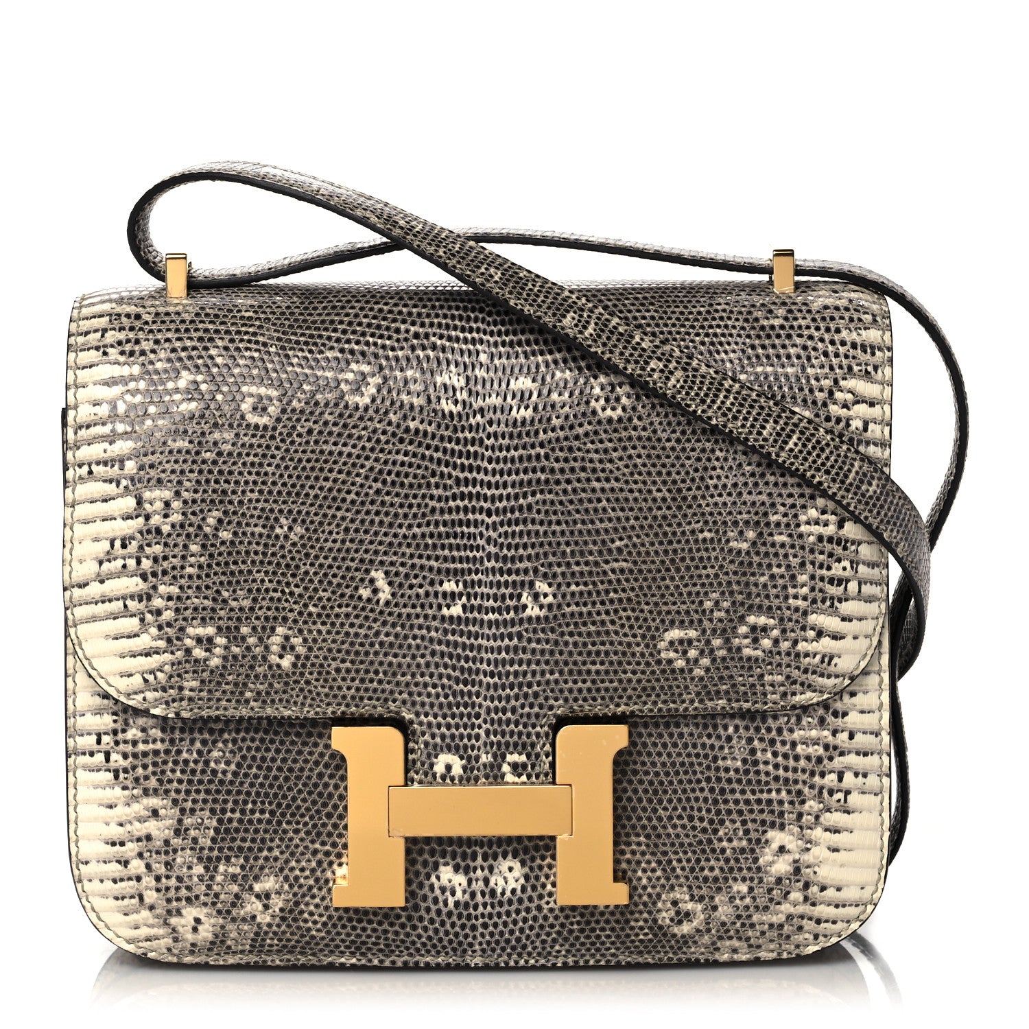 HERMÈS 孔雀柄 Hermes Lizard Constance 18 Ombre 996392 – FASHIONPHILE